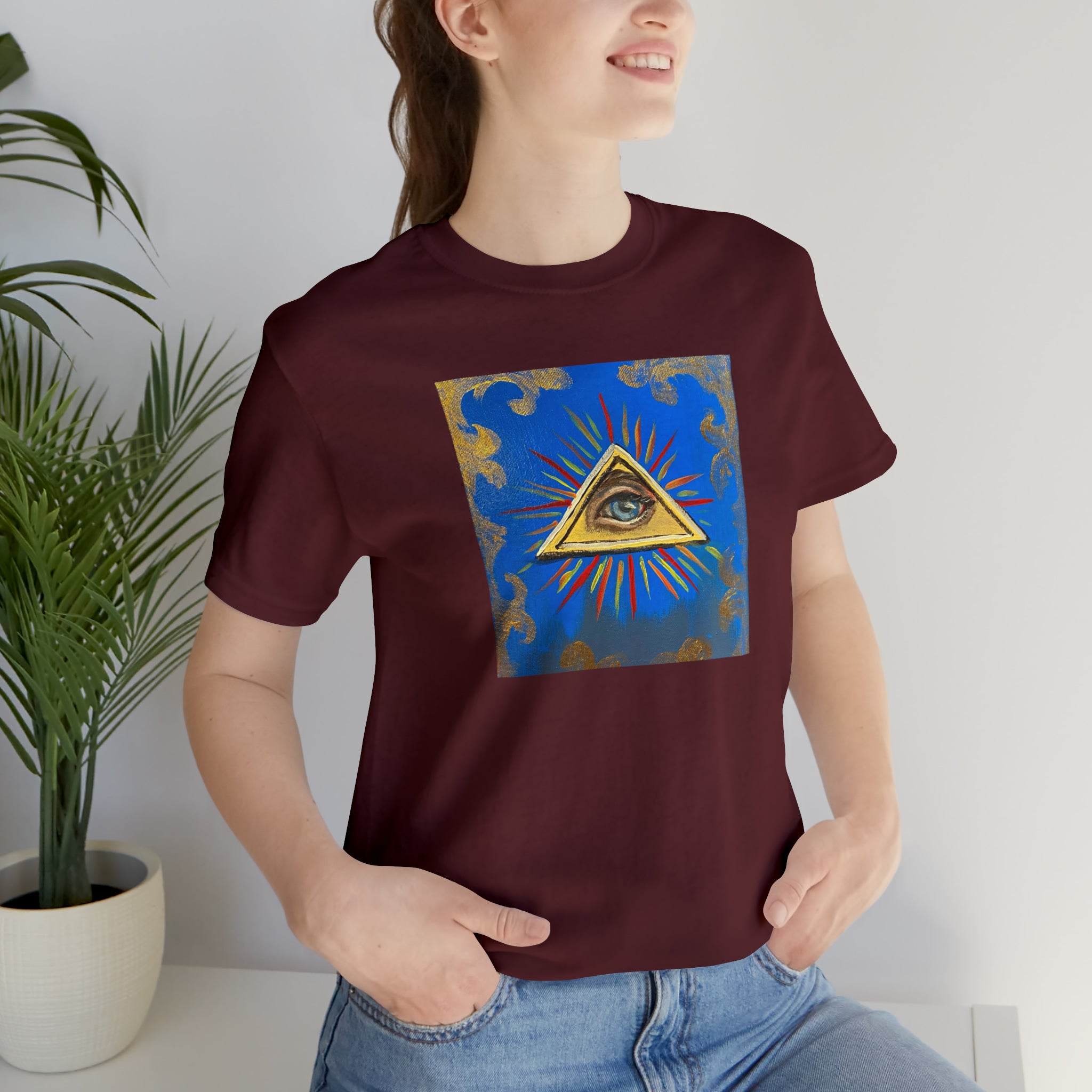 Scared & Alone Richard Lael's "All-Seeing Eye" Unisex Gallery Tee
