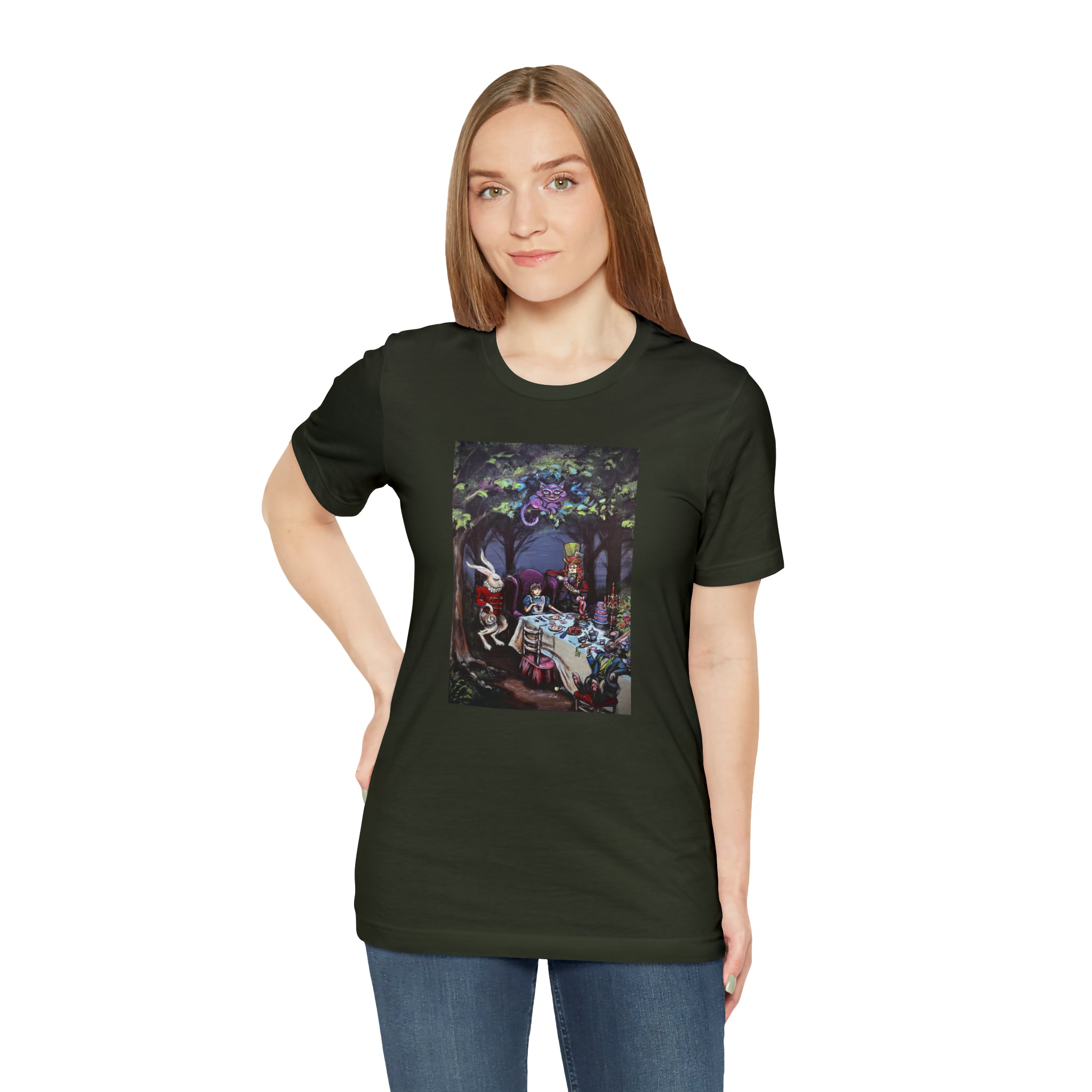 Scared & Alone Richard Lael's "Mad Hatter's Tea Party" Unisex Gallery Tee