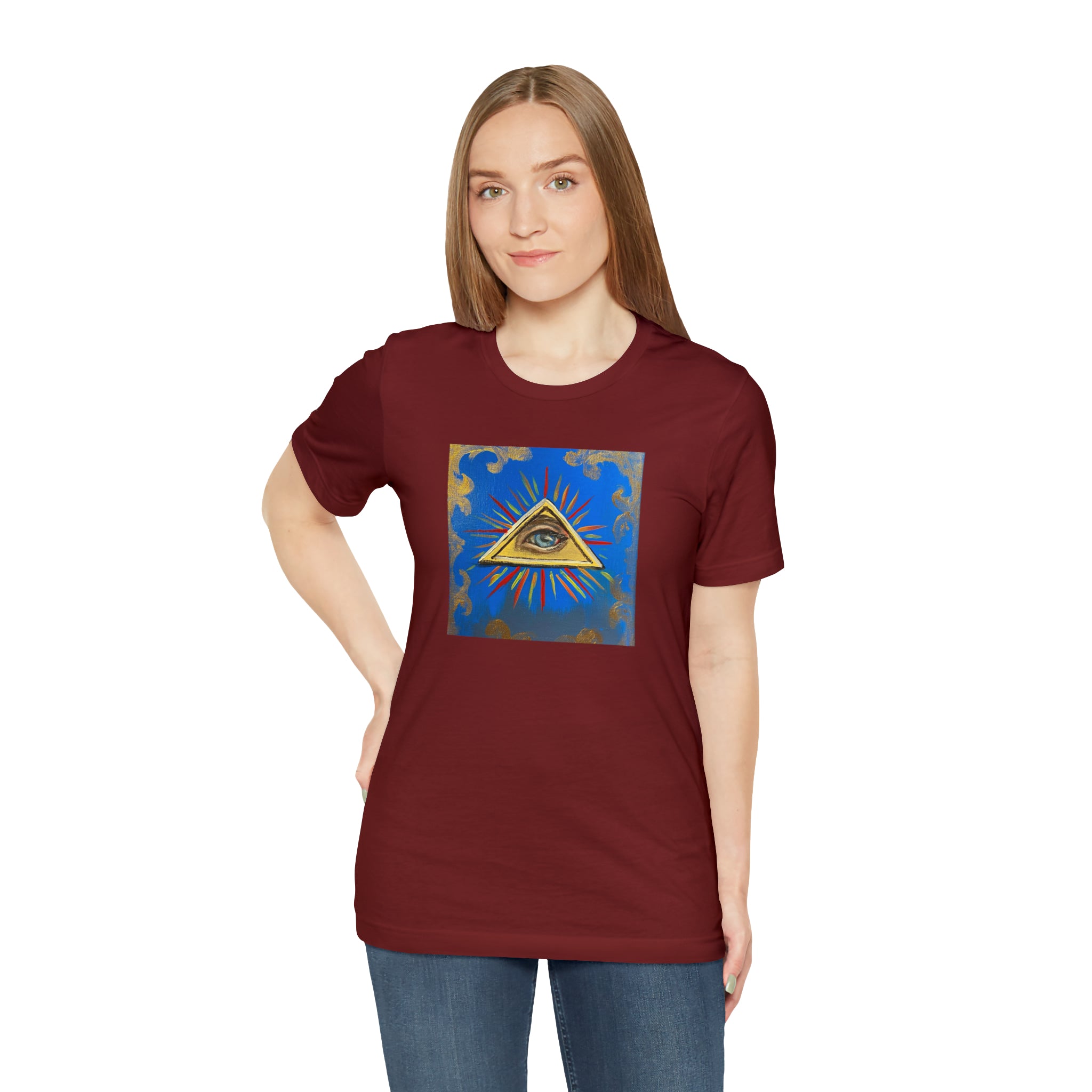 Scared & Alone Richard Lael's "All-Seeing Eye" Unisex Gallery Tee