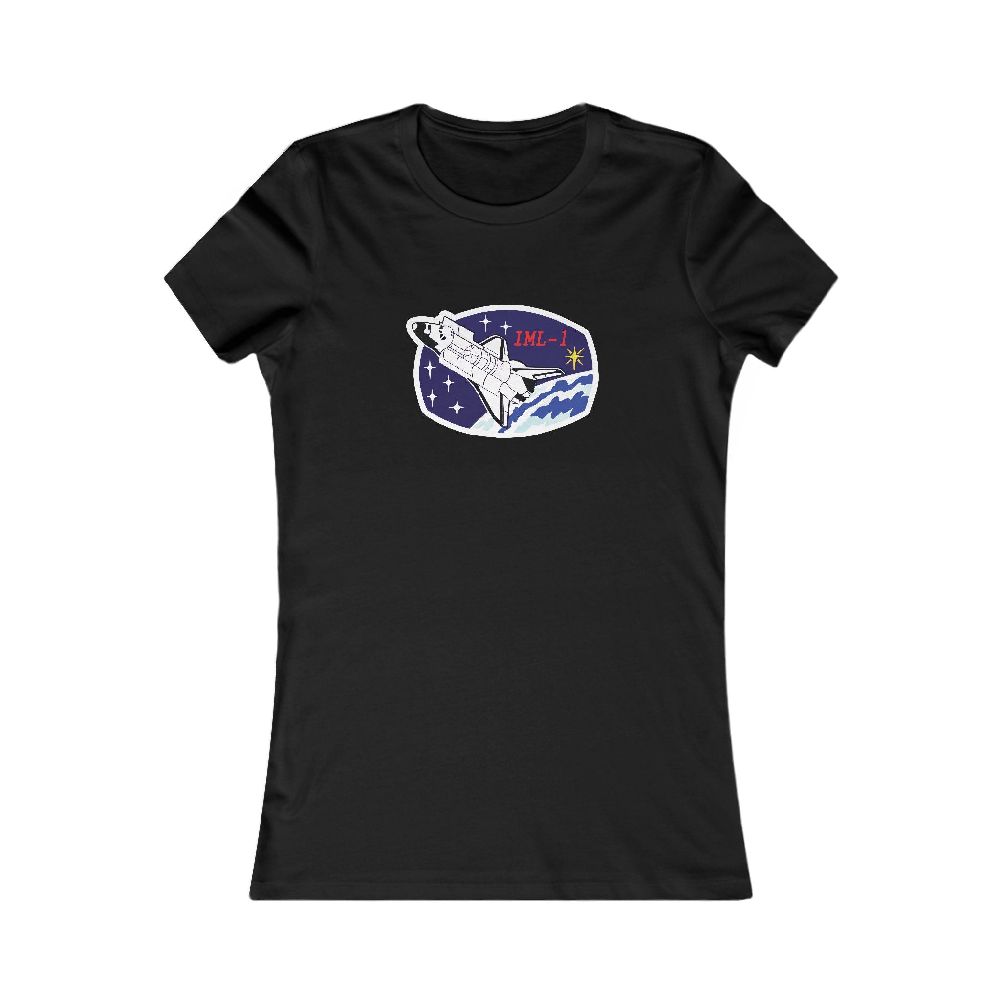 Space Lab Women's Fitted Tee - Space Exploration