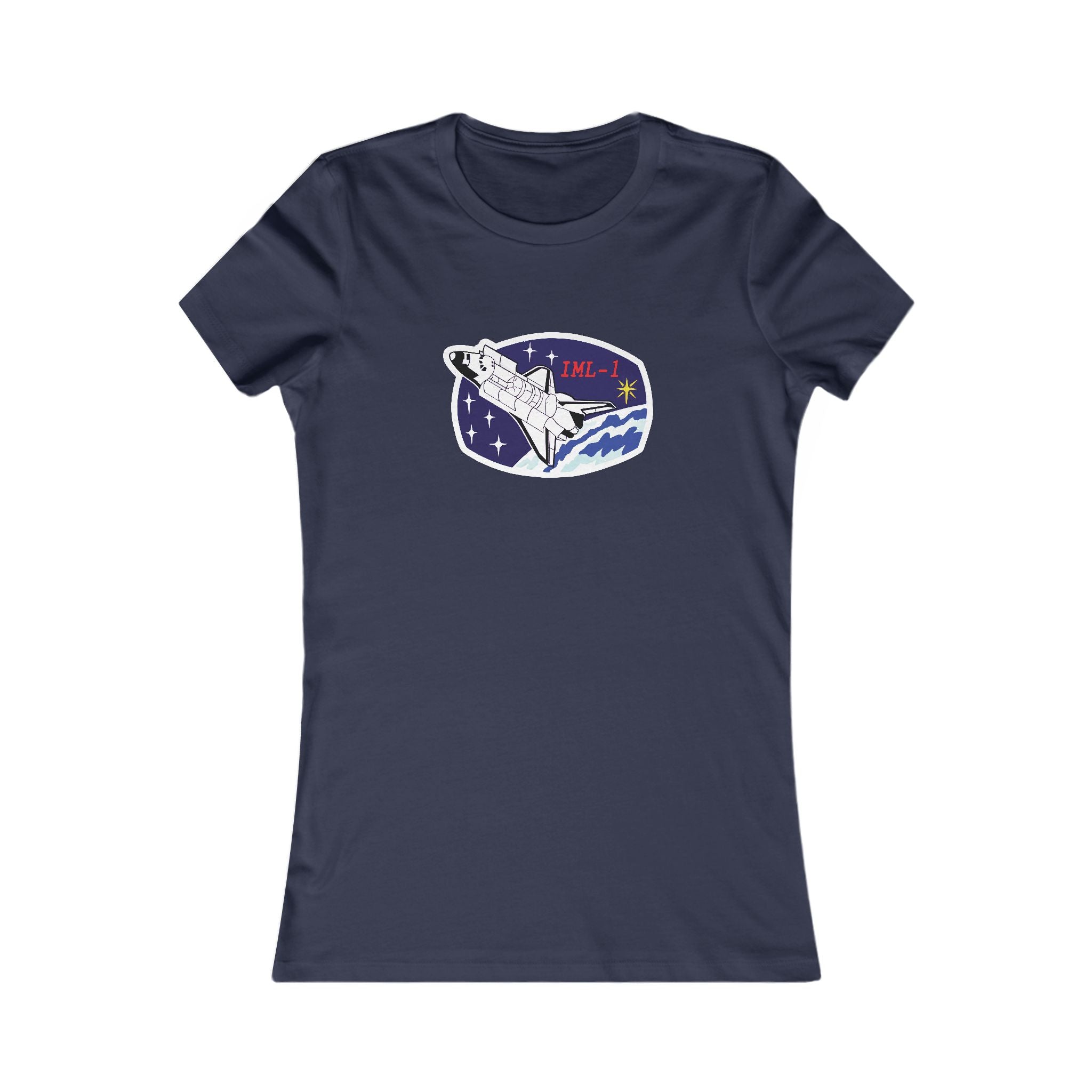 Space Lab Women's Fitted Tee - Space Exploration