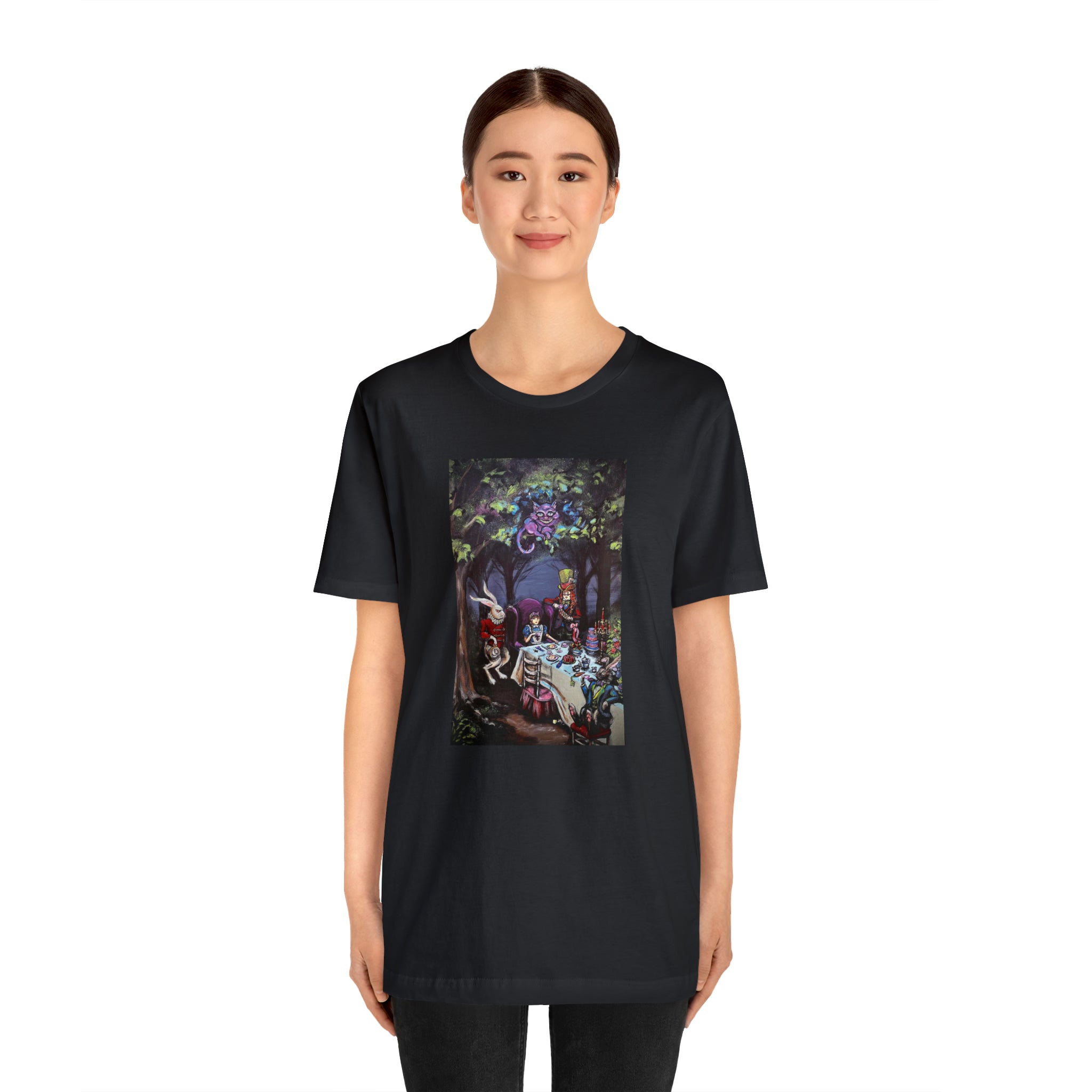 Scared & Alone Richard Lael's "Mad Hatter's Tea Party" Unisex Gallery Tee