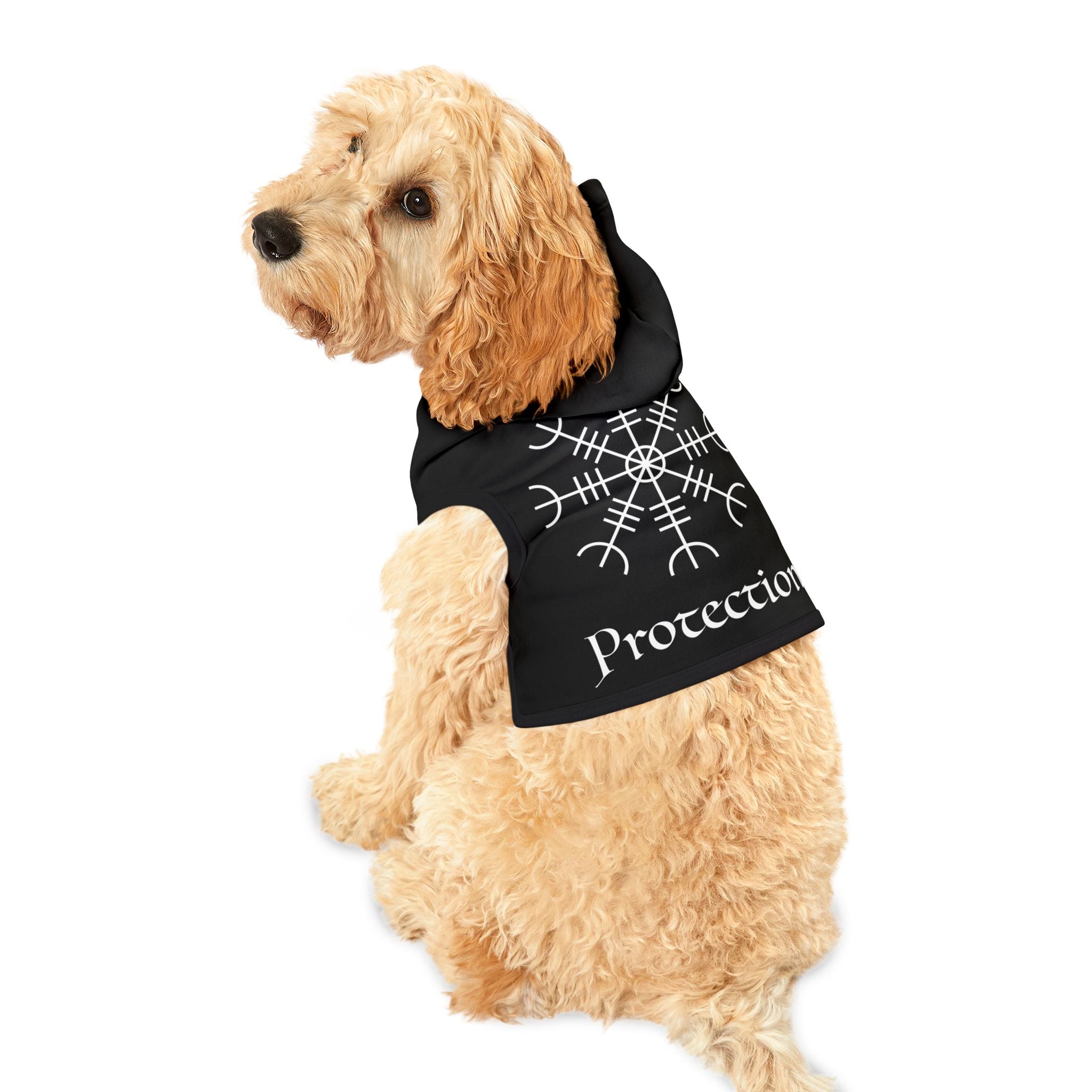Spellcaster Dog Hoodie - Helm of Awe Protection