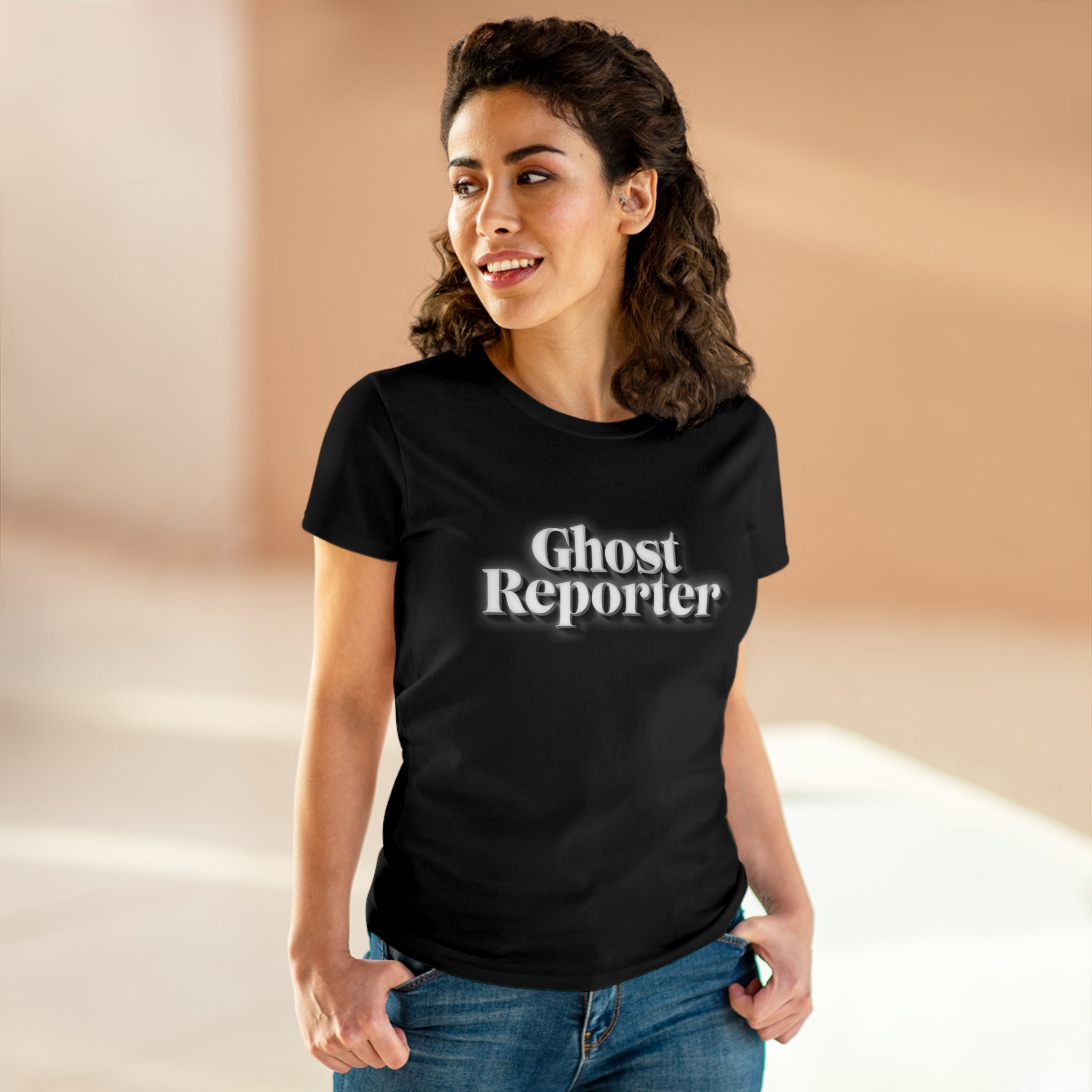 Ghost Report "Ghost Reporter" Women's Daily Cotton Tee