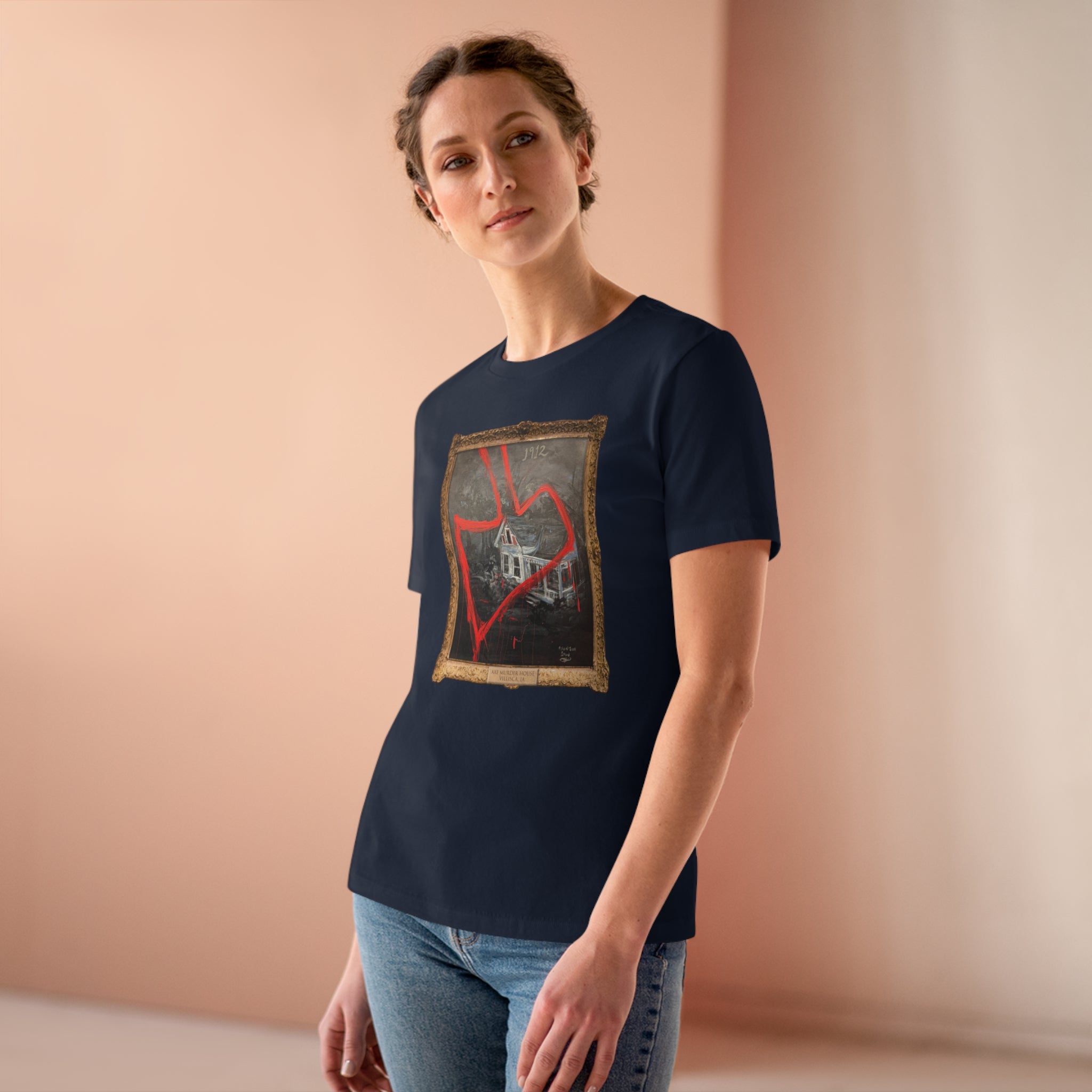 Scared & Alone Richard-Lael Lillard's "Villisca" Women's Premium Gallery Tee