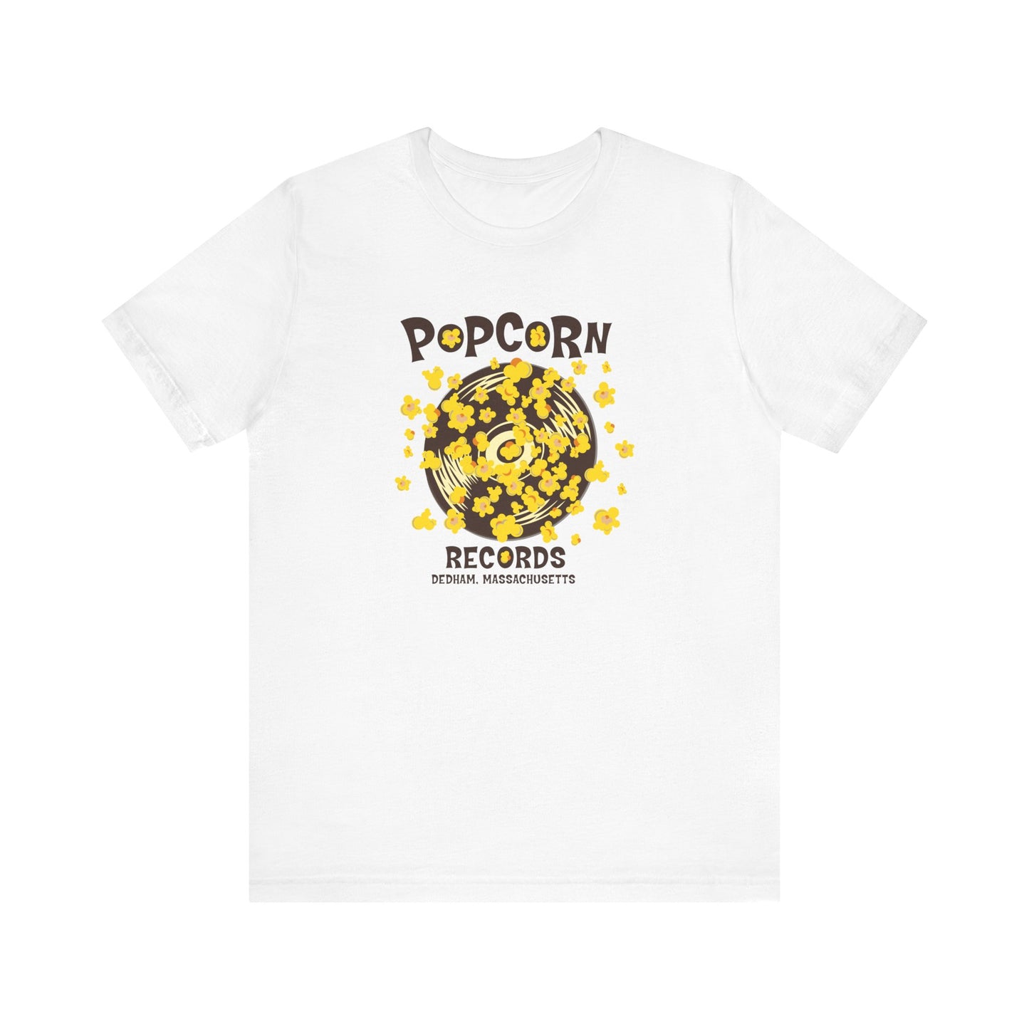 Popcorn Records Unisex Jersey Short Sleeve Tee