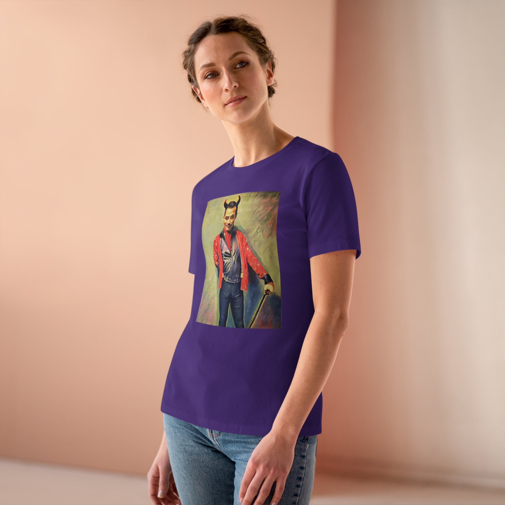Scared & Alone "You Little Devil" by Richard-Lael Lillard Women's Premium Gallery Tee