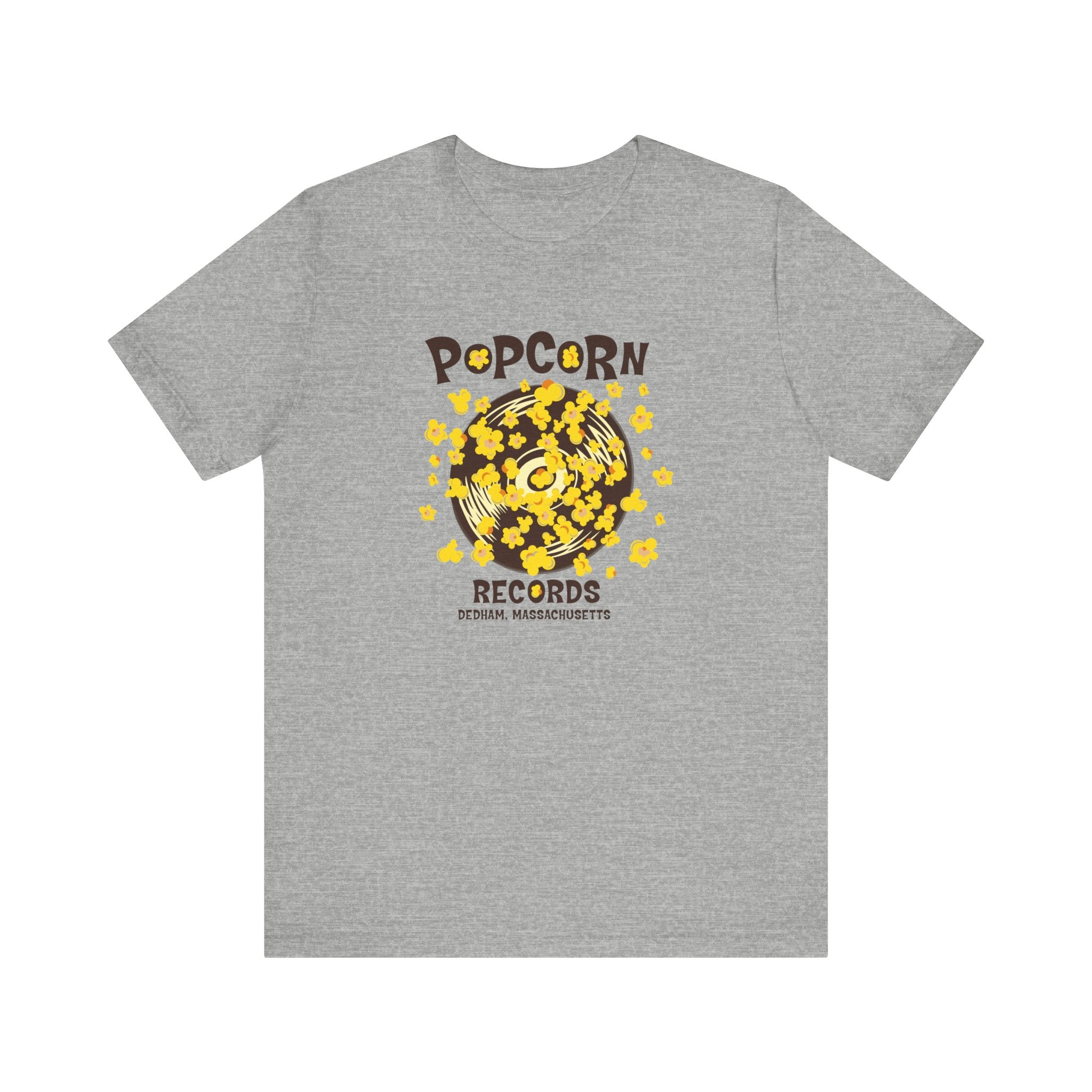 Popcorn Records Unisex Jersey Short Sleeve Tee