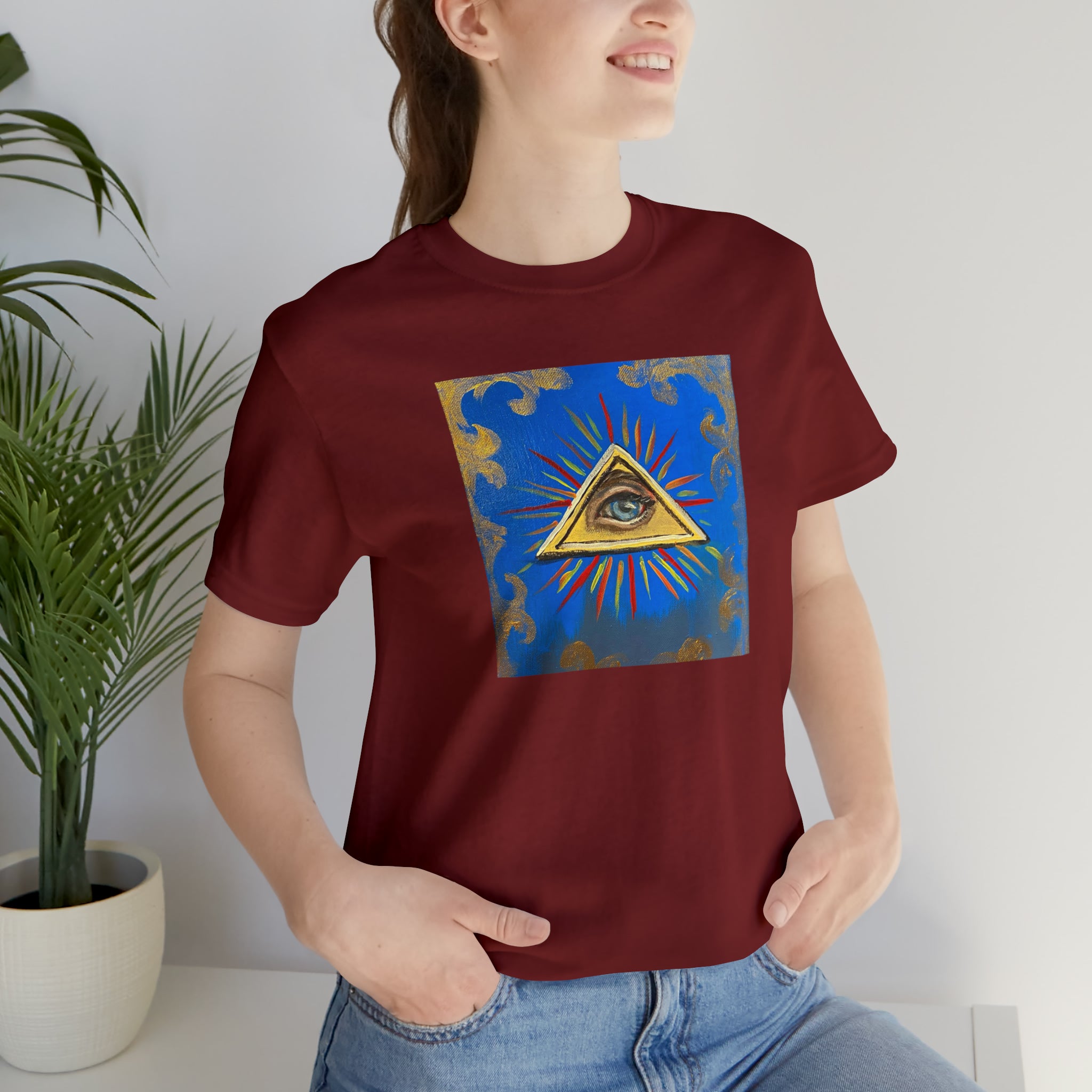 Scared & Alone Richard Lael's "All-Seeing Eye" Unisex Gallery Tee