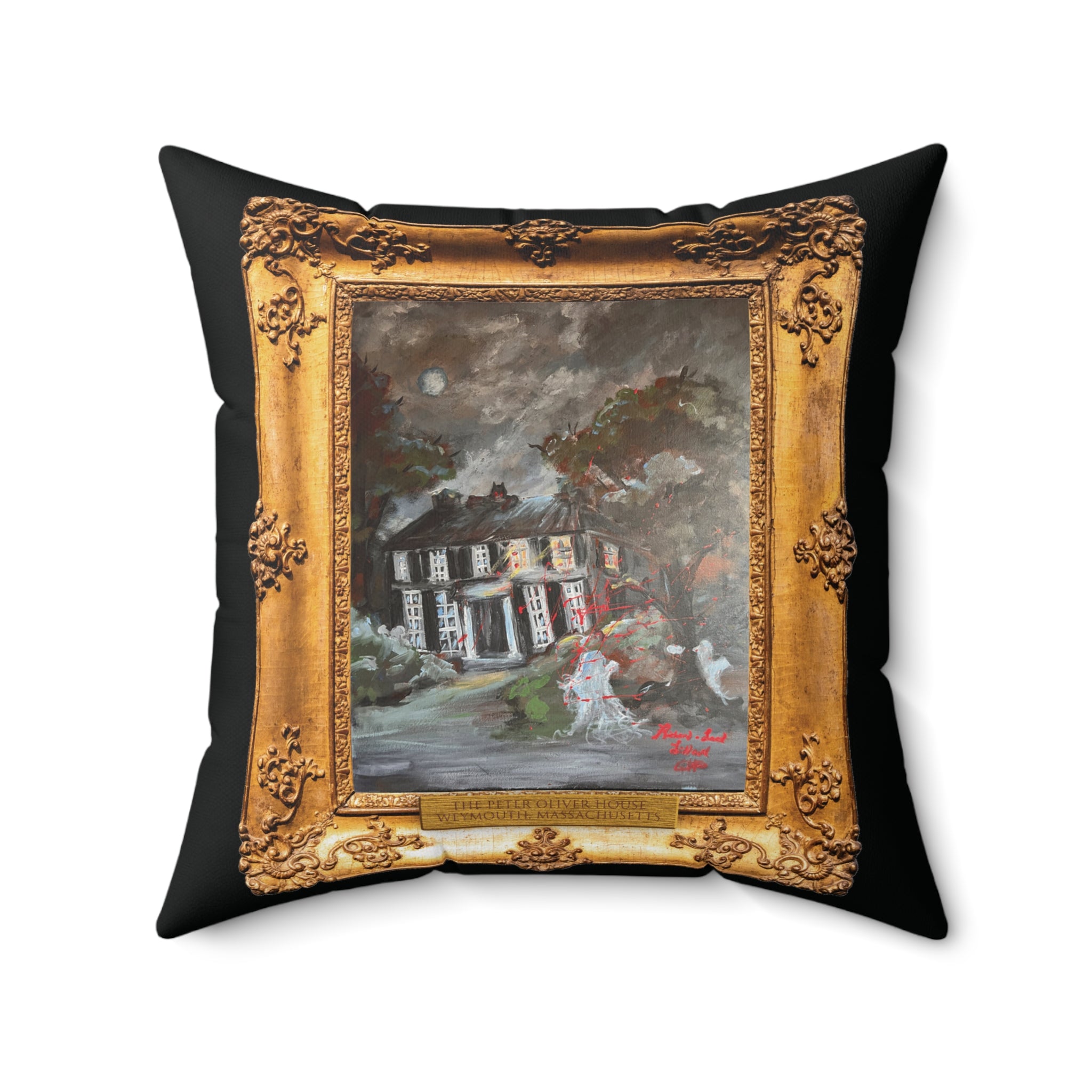 Richard-Lael Lillard "The Peter Oliver House" Gallery Square Pillow