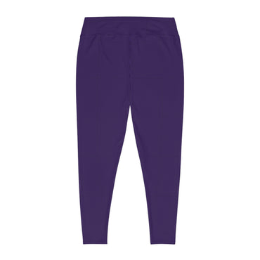 University Magickus Curvy Witch Leggings in Purple/Black