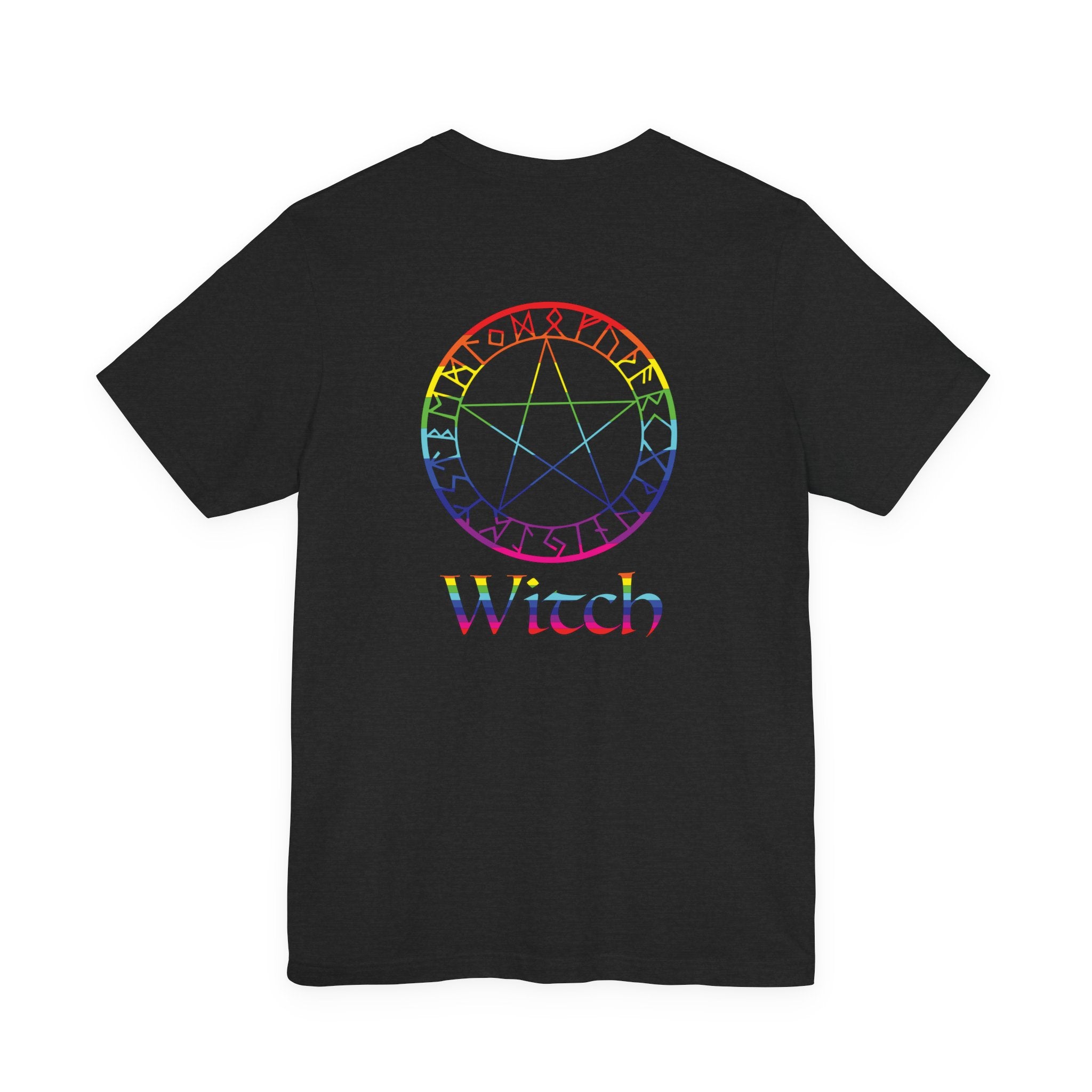 Spellcaster Logo Tee - Witch: Rainbow in the Dark
