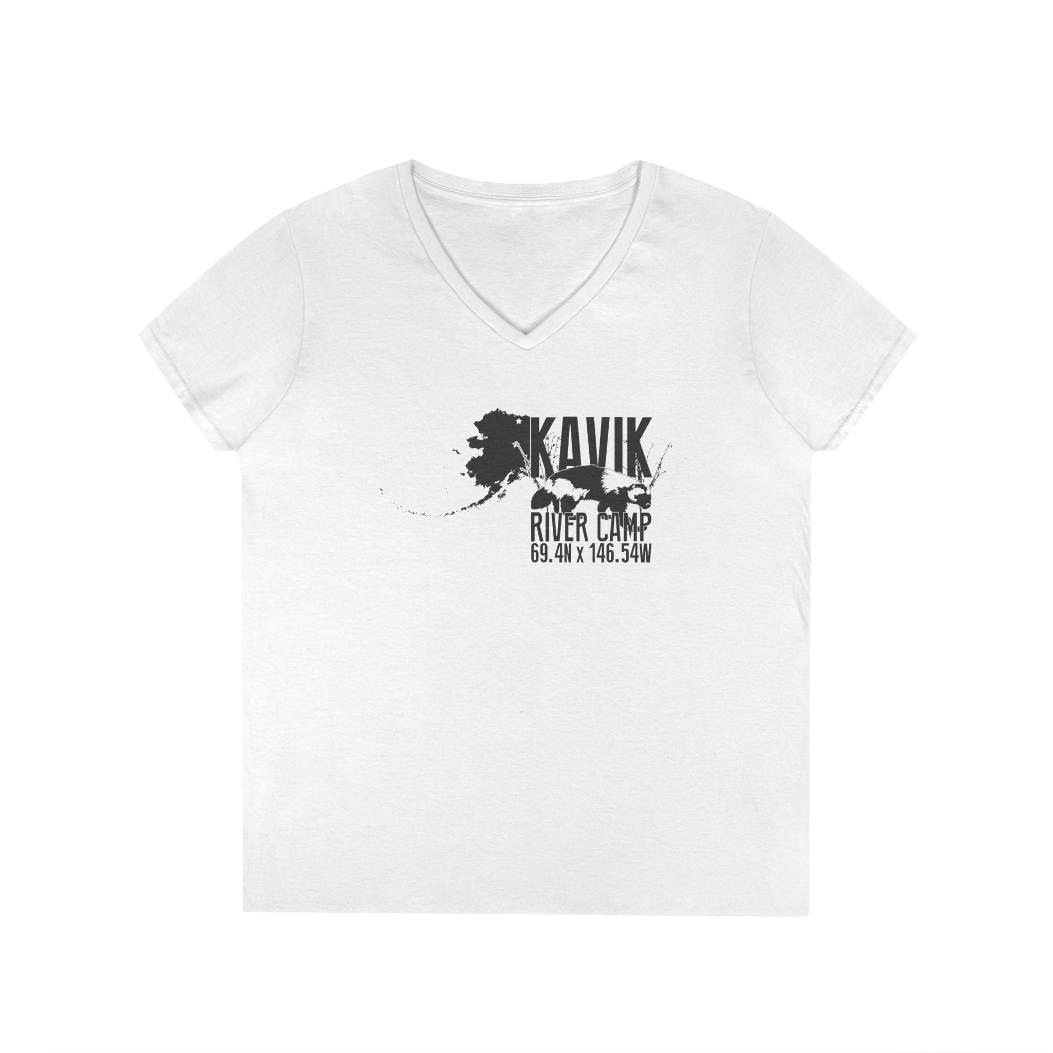 Sue's Kavik Logo Ladies' V-Neck T-Shirt
