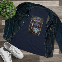 Scared & Alone "Mad Hatter's Tea Party" by Richard-Lael Lillard Women's Premium Gallery Tee