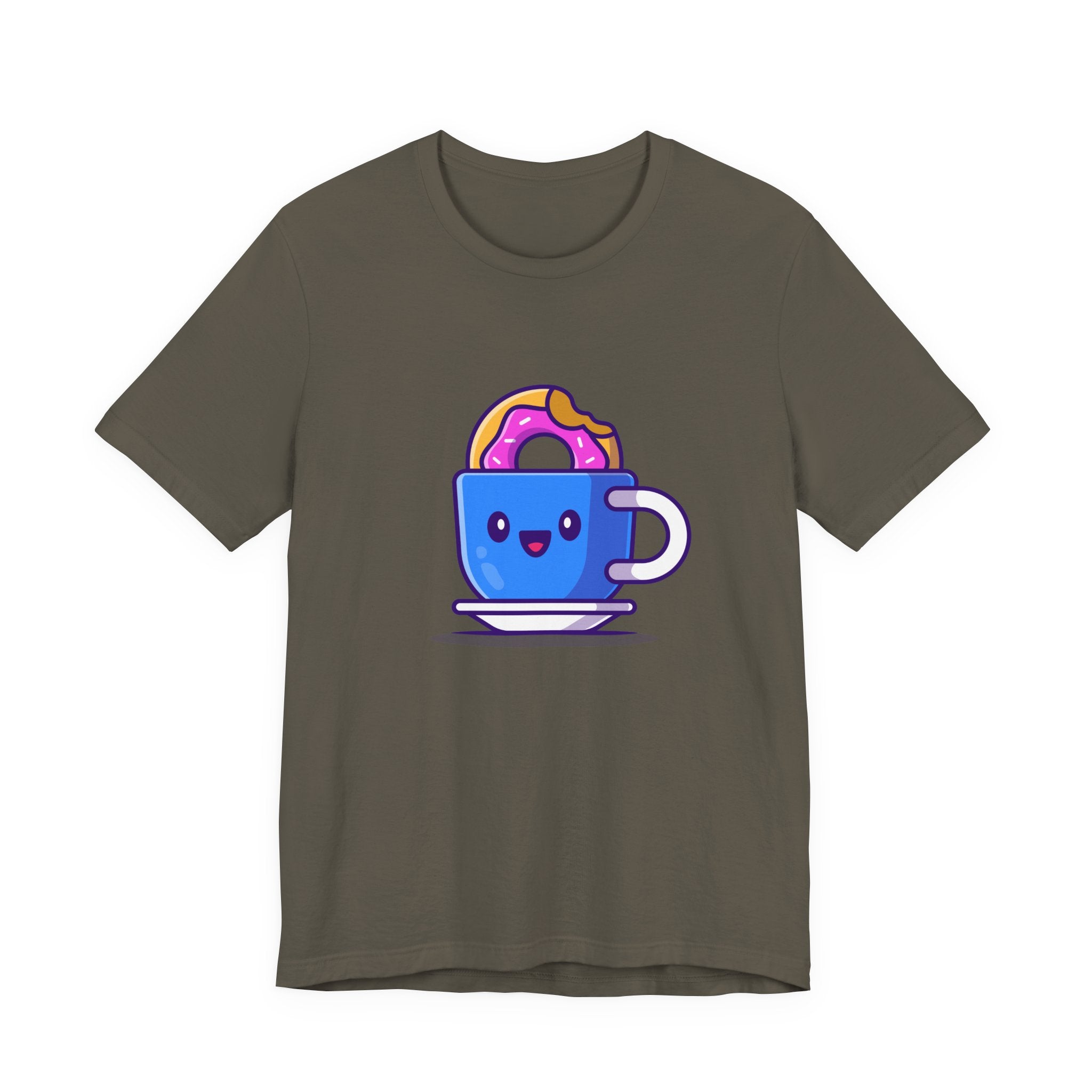 Coffee and Donut Unisex Jersey Short Sleeve Tee