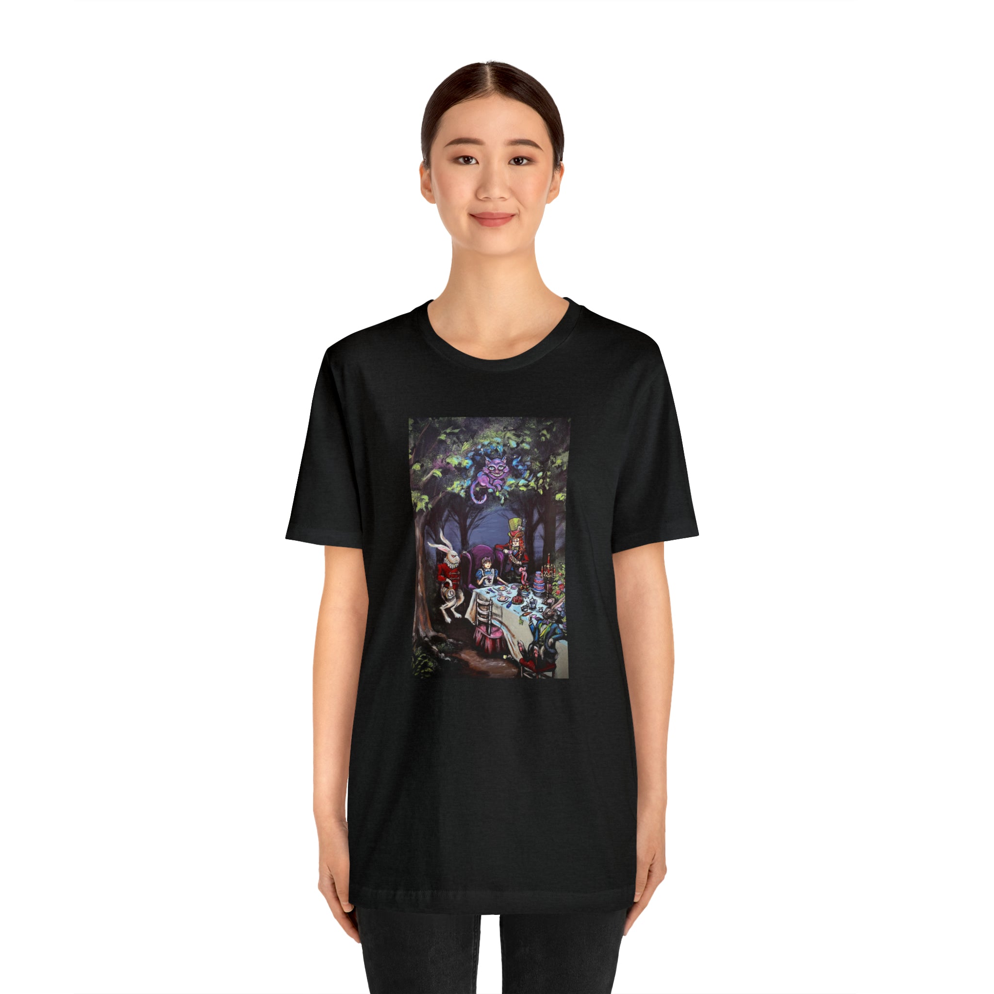Scared & Alone Richard Lael's "Mad Hatter's Tea Party" Unisex Gallery Tee