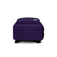 University Magickus Purple Houndstooth Backpack