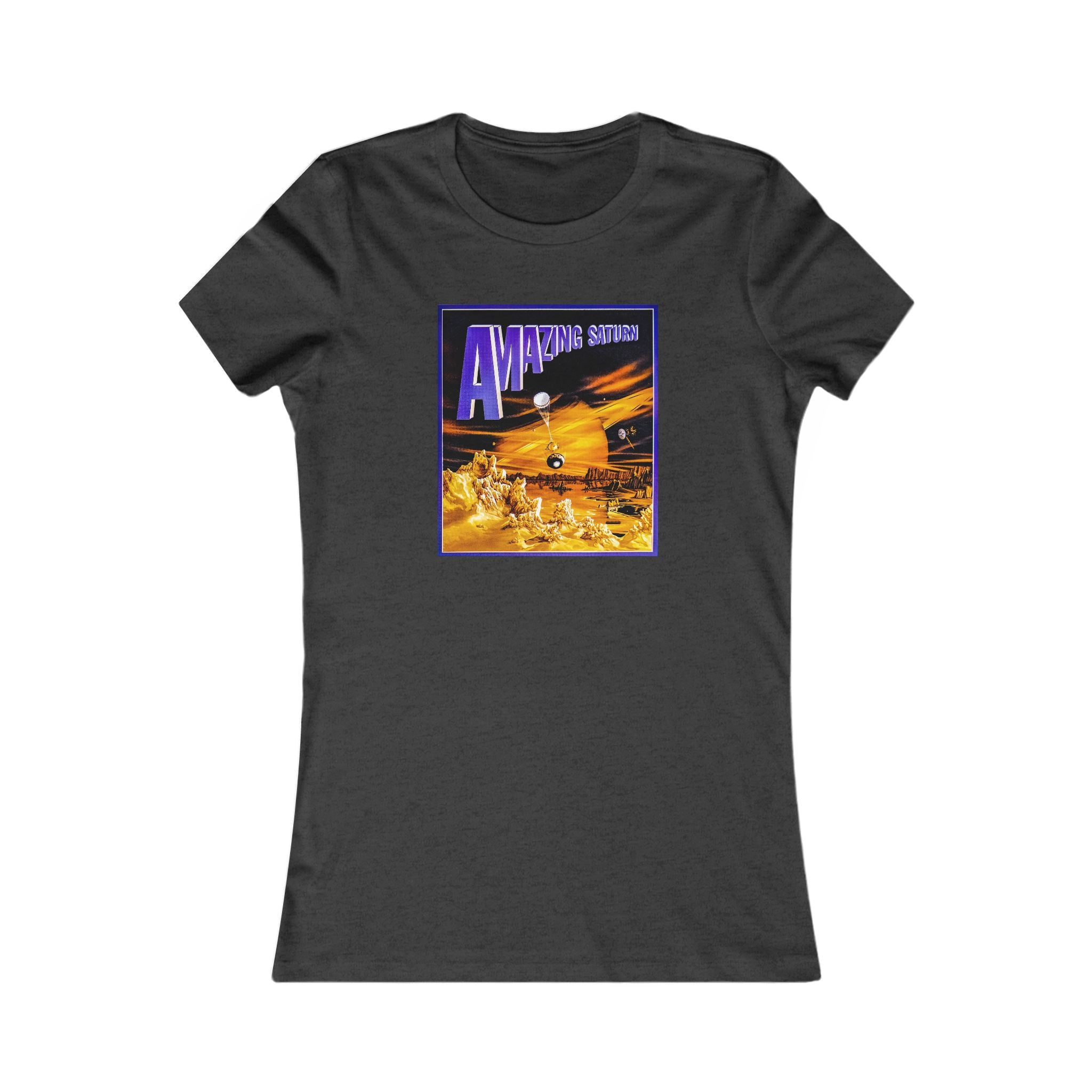 Amazing Saturn Women's Fitted Tee - Space Exploration