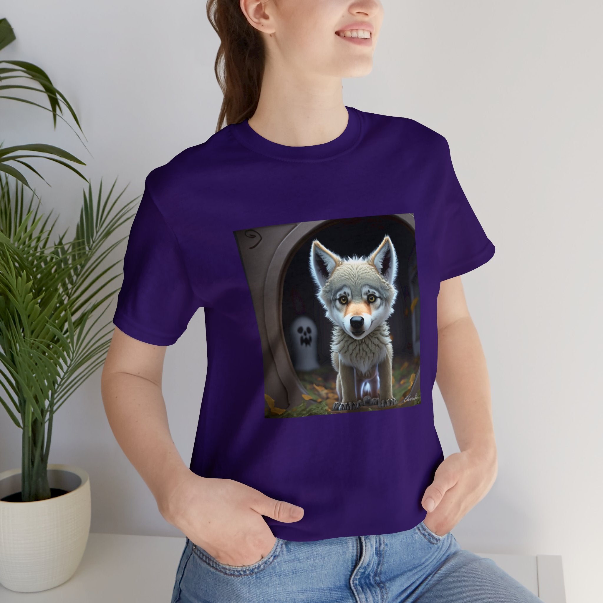 Are You There, Ghost? It’s Me, Wolf Unisex Jersey Short Sleeve Tee
