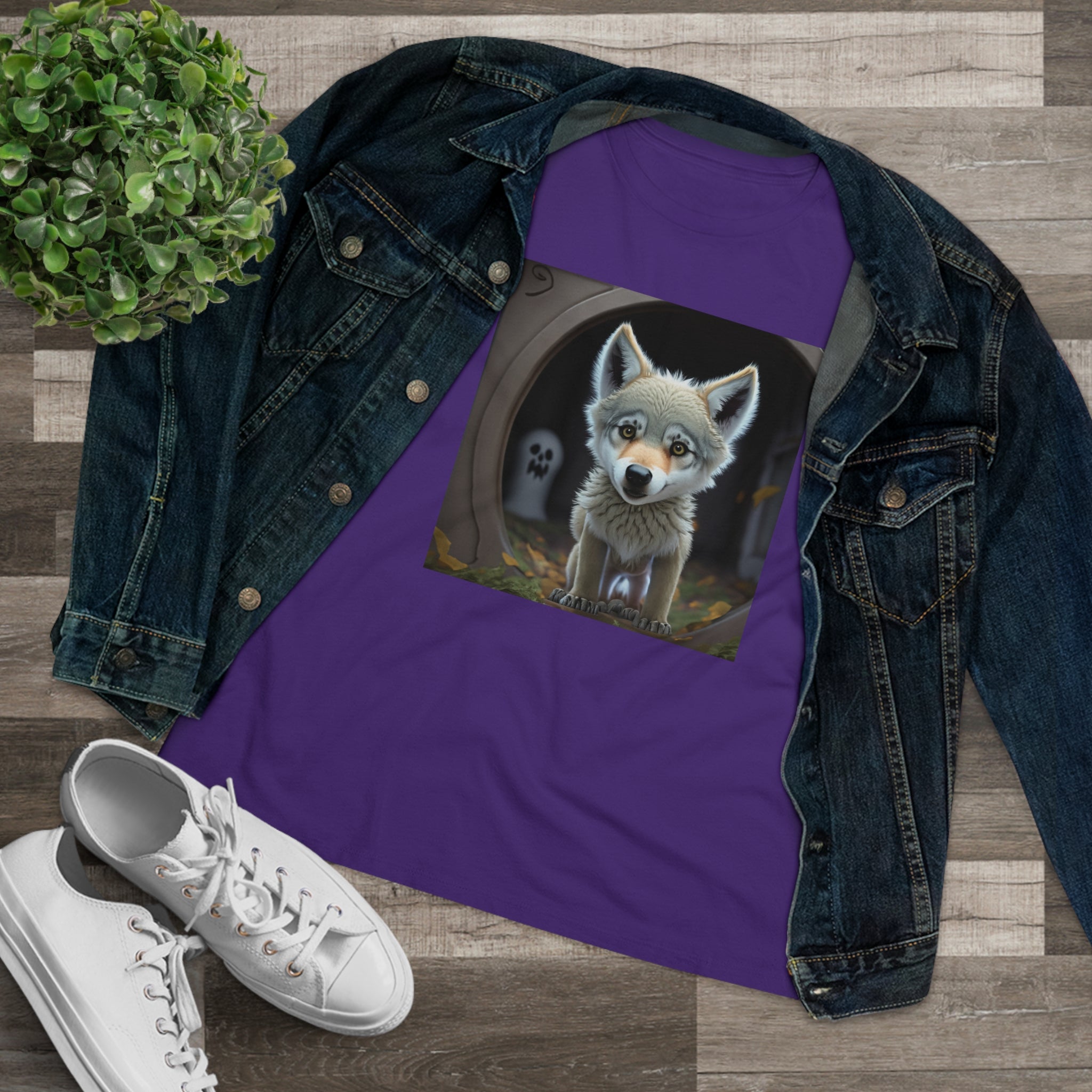 Are You There, Ghost Wolf Women's Premium Tee