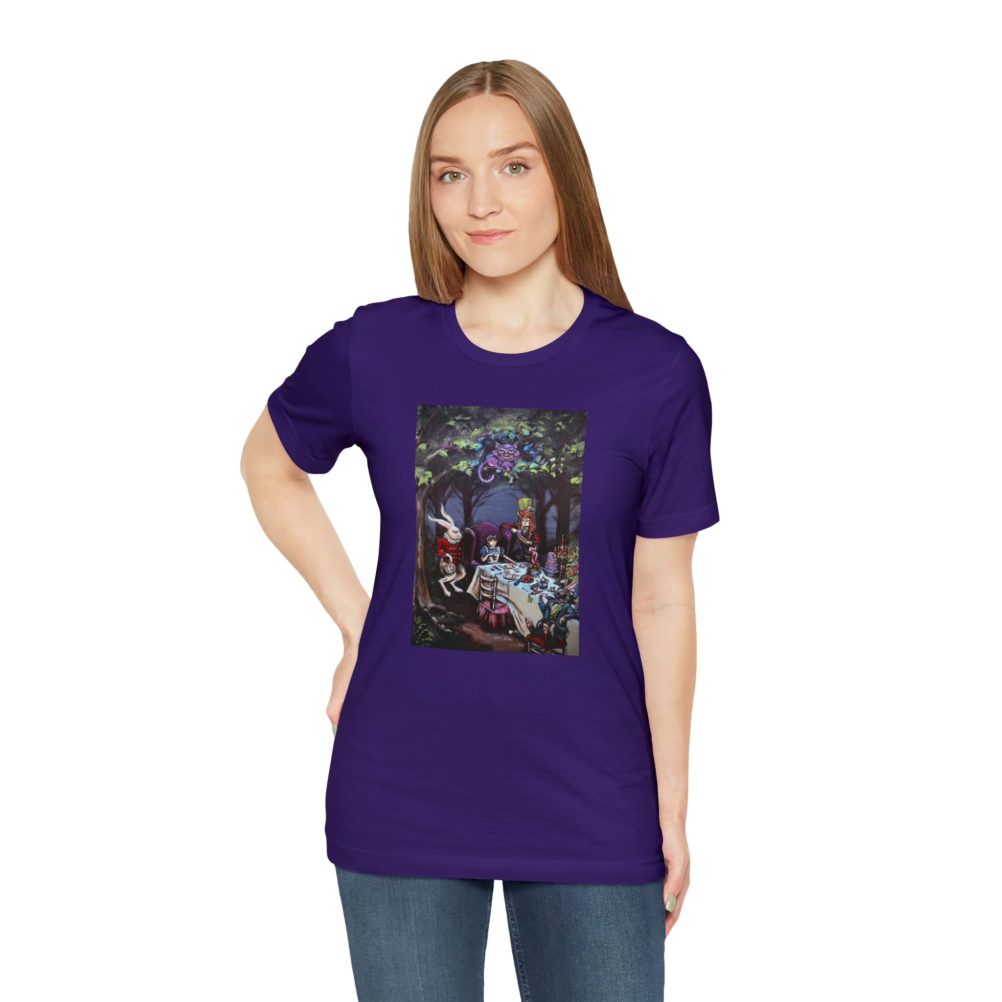 Scared & Alone Richard Lael's "Mad Hatter's Tea Party" Unisex Gallery Tee