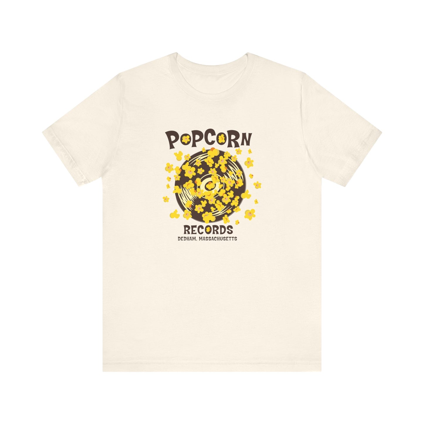 Popcorn Records Unisex Jersey Short Sleeve Tee