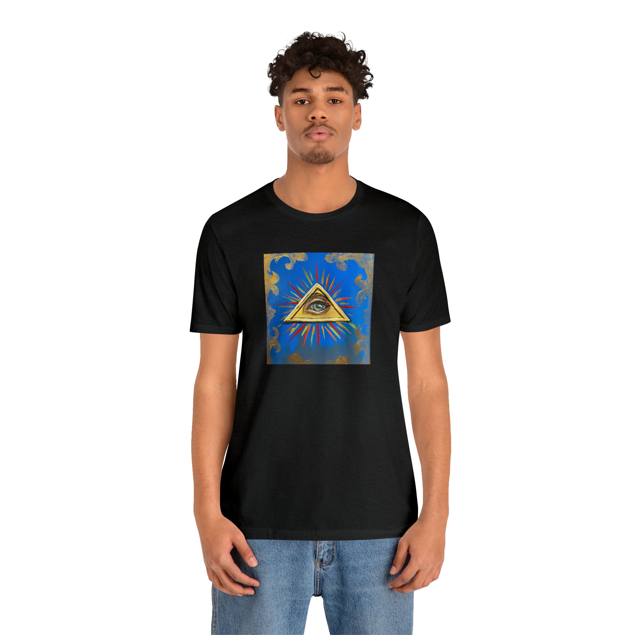 Scared & Alone Richard Lael's "All-Seeing Eye" Unisex Gallery Tee