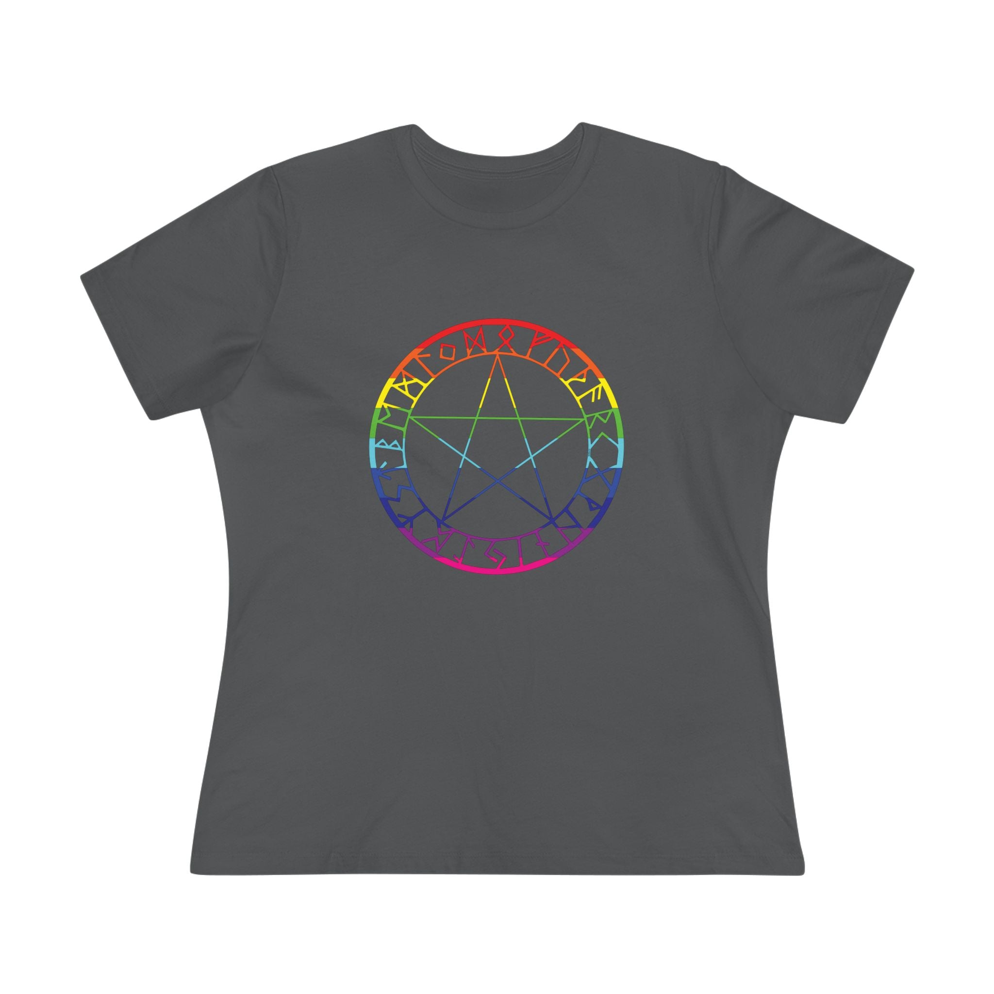 Spellcaster Casual Fit Women's Tee - Rainbow Witch