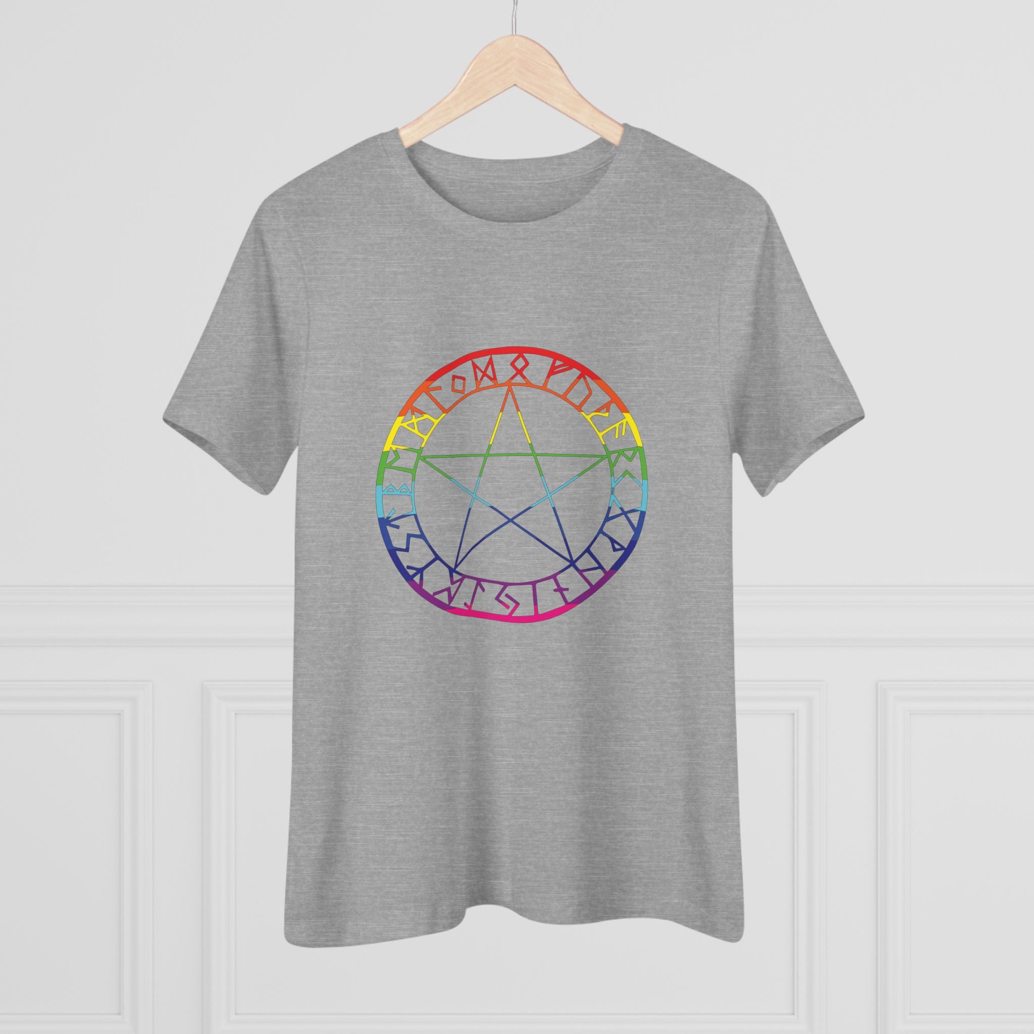 Spellcaster Casual Fit Women's Tee - Rainbow Witch
