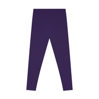 University Magickus Mid-rise Stretch Leggings in Purple/Black