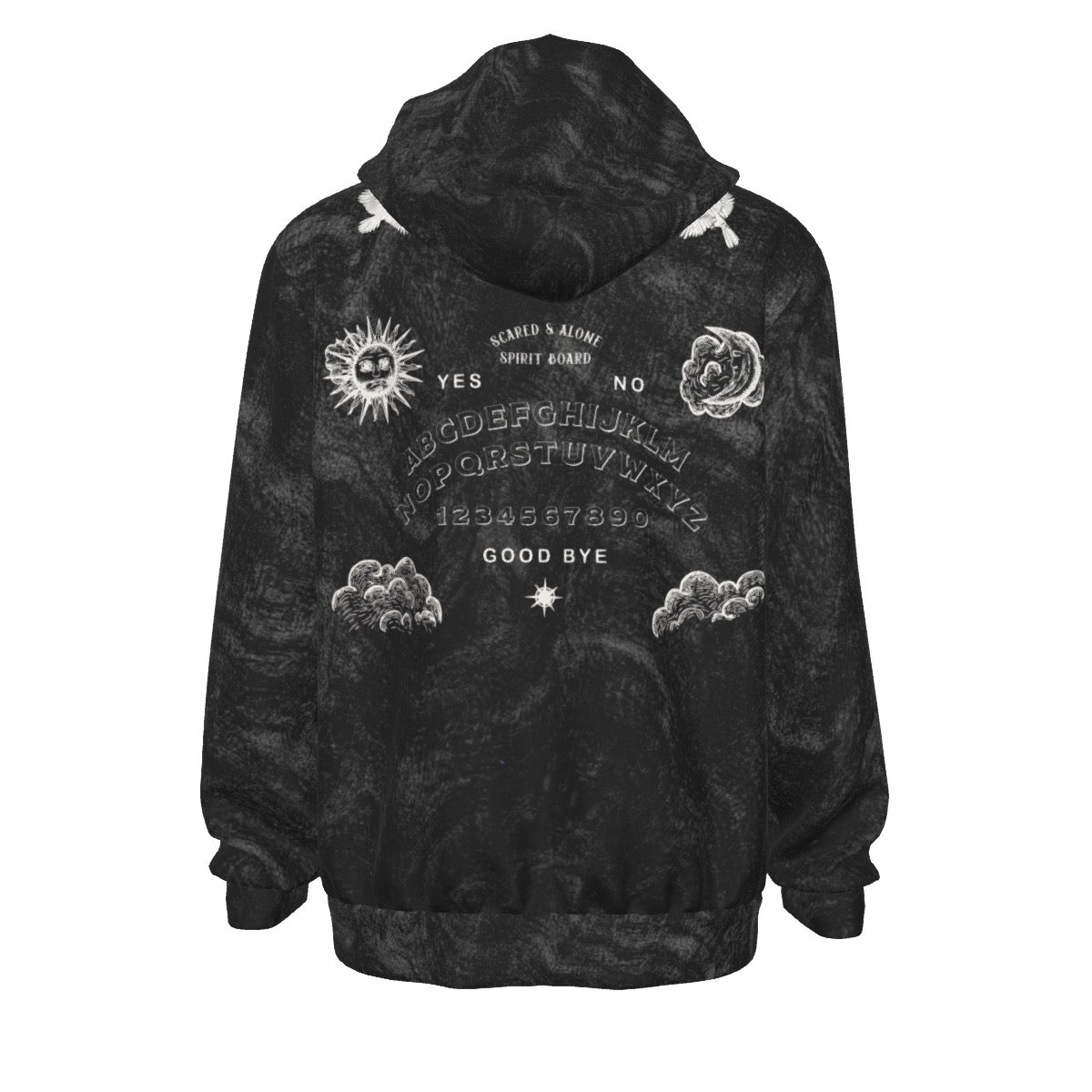Scared & Alone Spirit Board Unisex Zip Hoodie