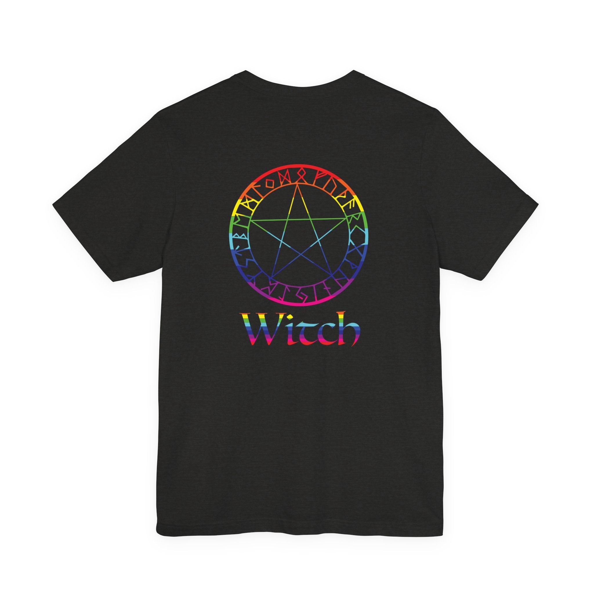 Spellcaster Logo Tee - Witch: Rainbow in the Dark