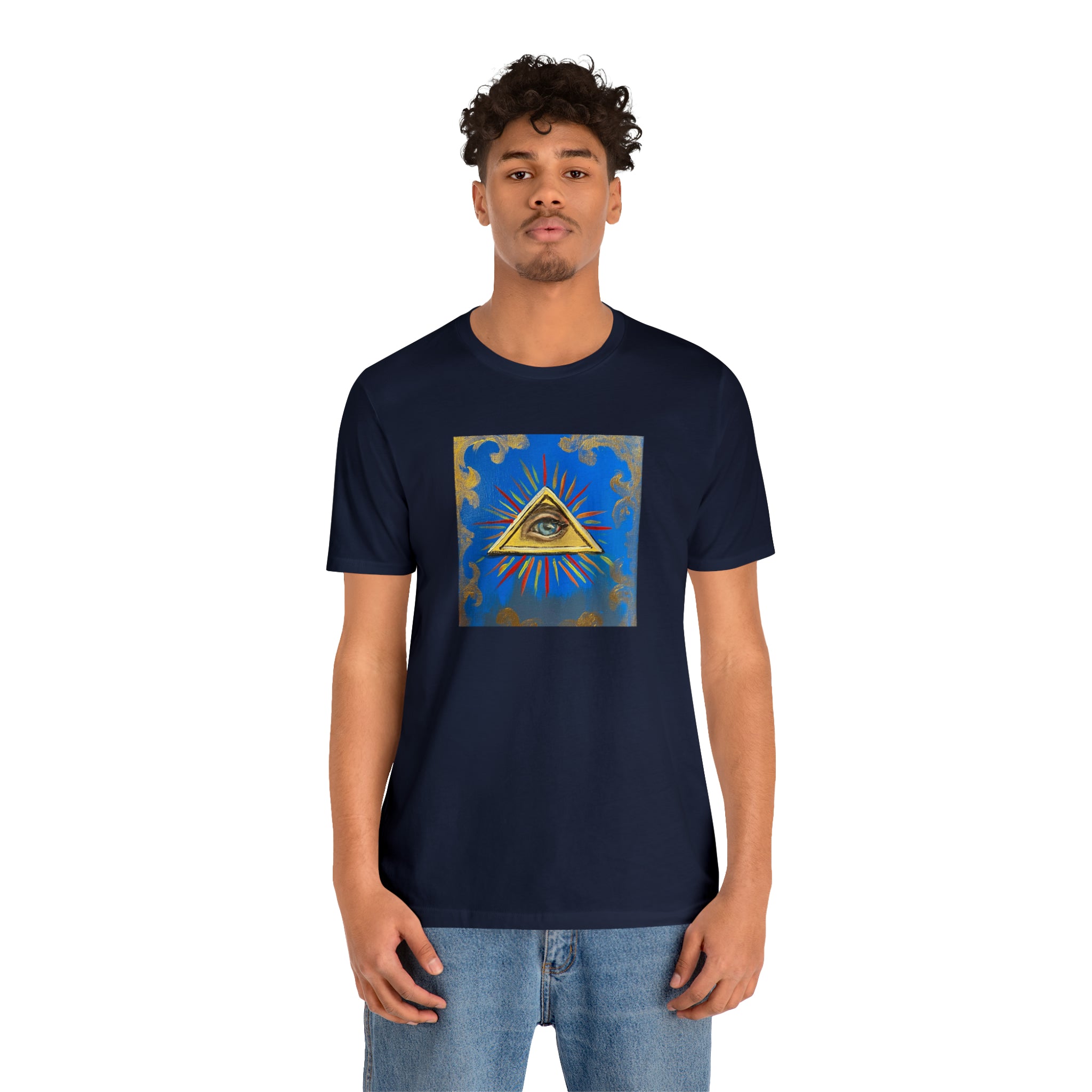 Scared & Alone Richard Lael's "All-Seeing Eye" Unisex Gallery Tee