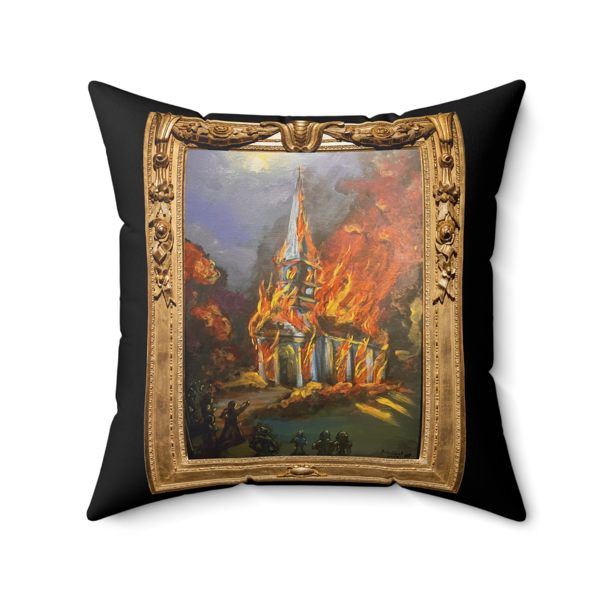 The Richard-Lael Gallery "The White Church, Weymouth" Square Pillow