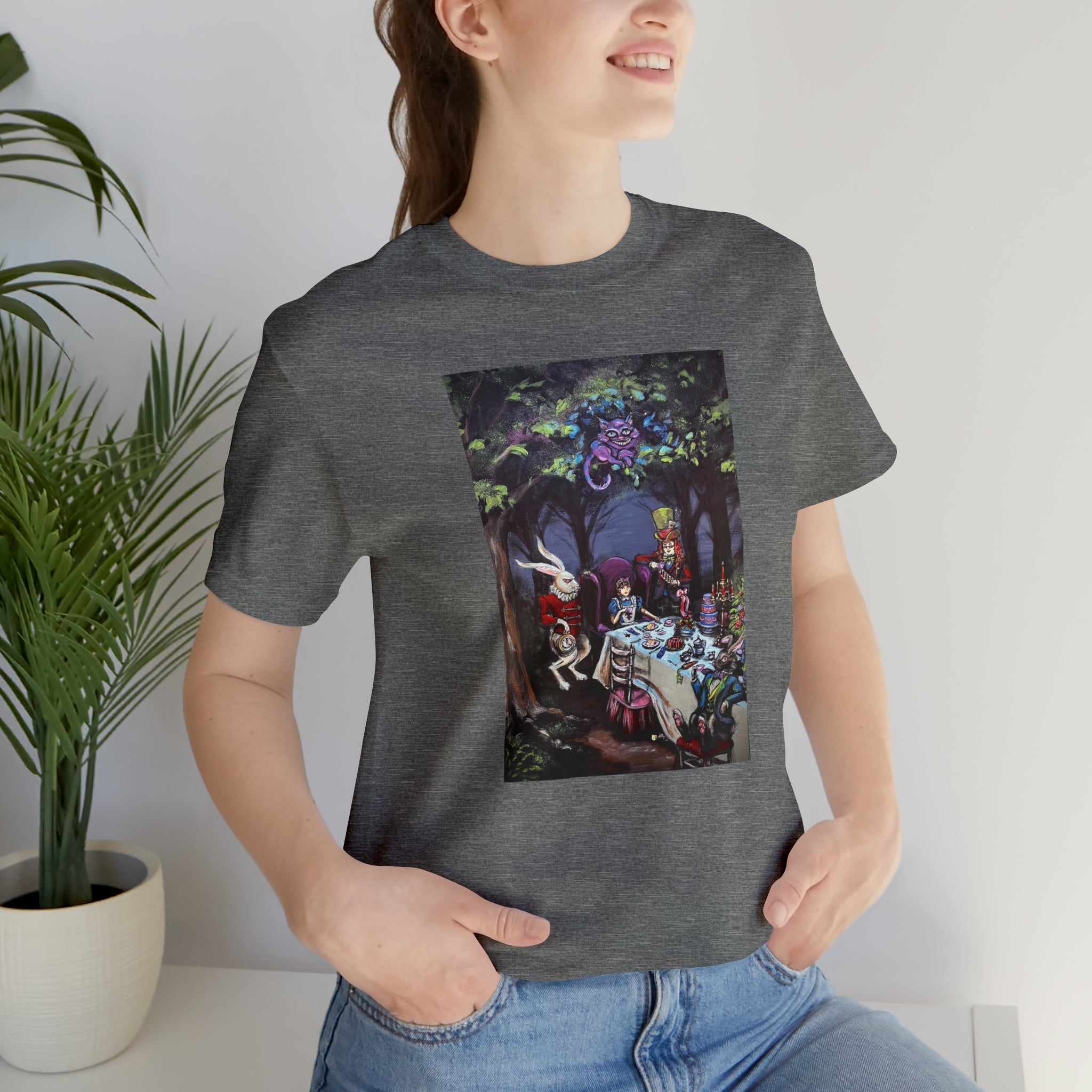 Scared & Alone Richard Lael's "Mad Hatter's Tea Party" Unisex Gallery Tee
