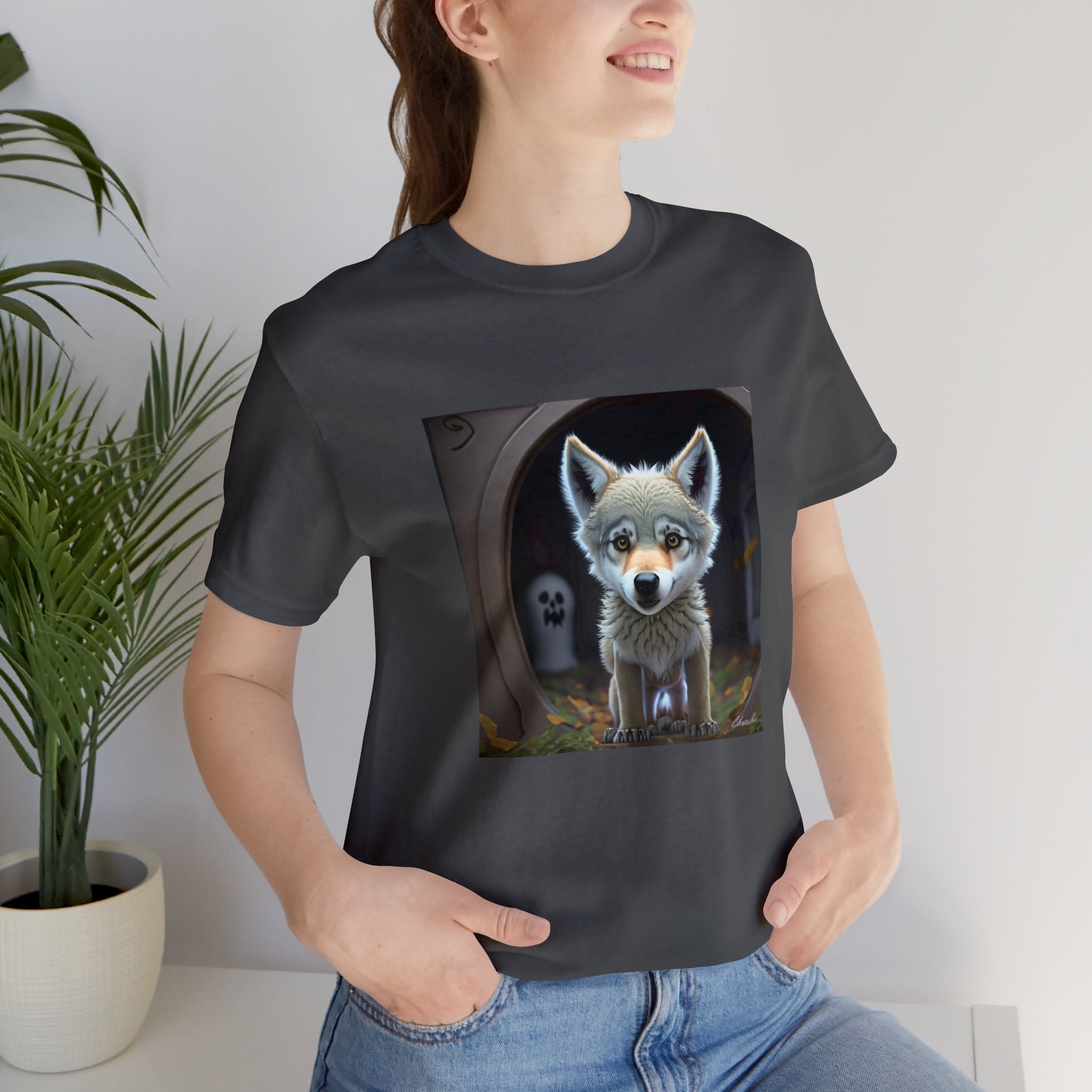 Are You There, Ghost? It’s Me, Wolf Unisex Jersey Short Sleeve Tee
