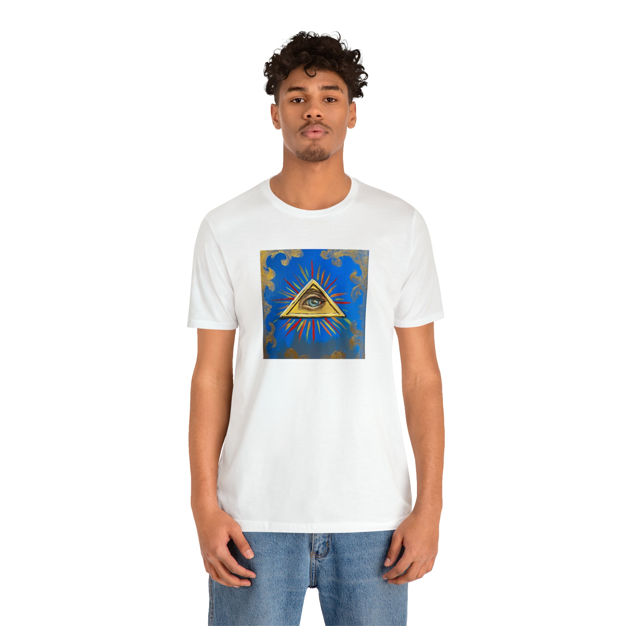 Scared & Alone Richard Lael's "All-Seeing Eye" Unisex Gallery Tee