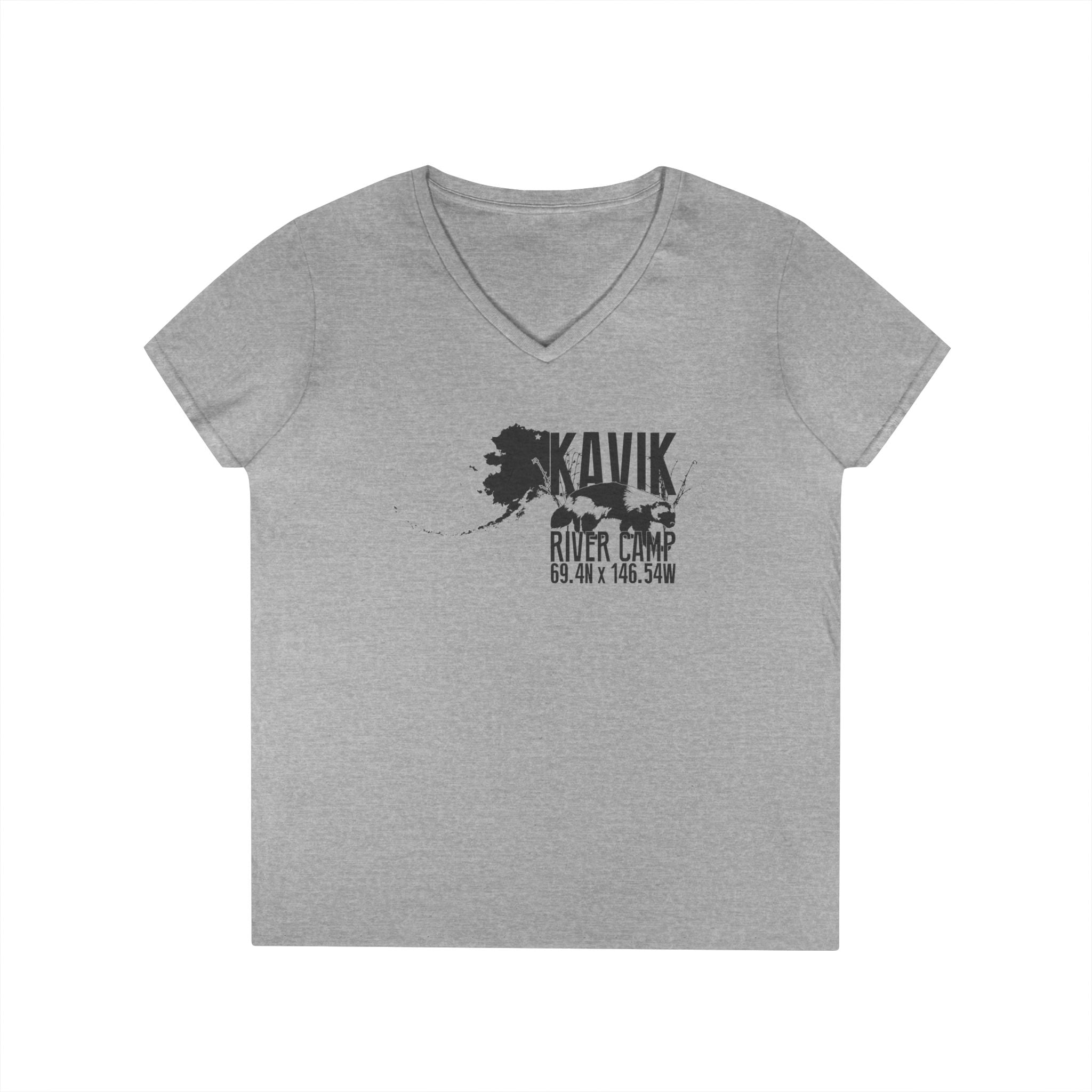 Sue's Kavik Logo Ladies' V-Neck T-Shirt