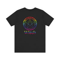 Spellcaster Logo Tee - Witch: Rainbow in the Dark