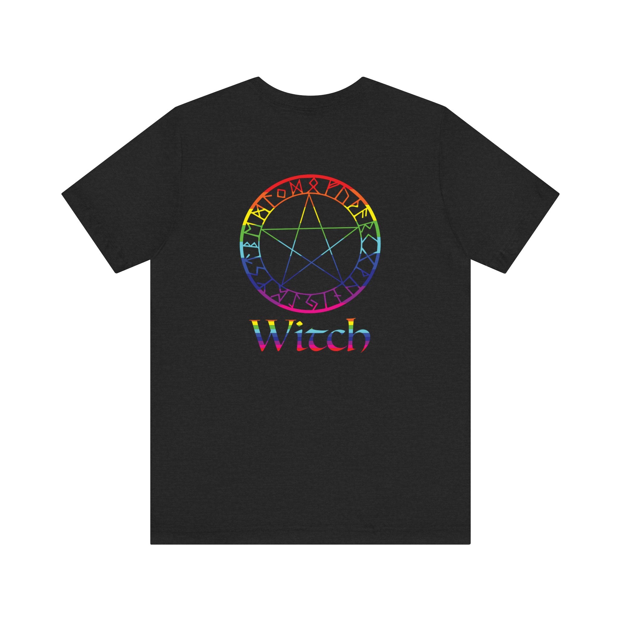 Spellcaster Logo Tee - Witch: Rainbow in the Dark