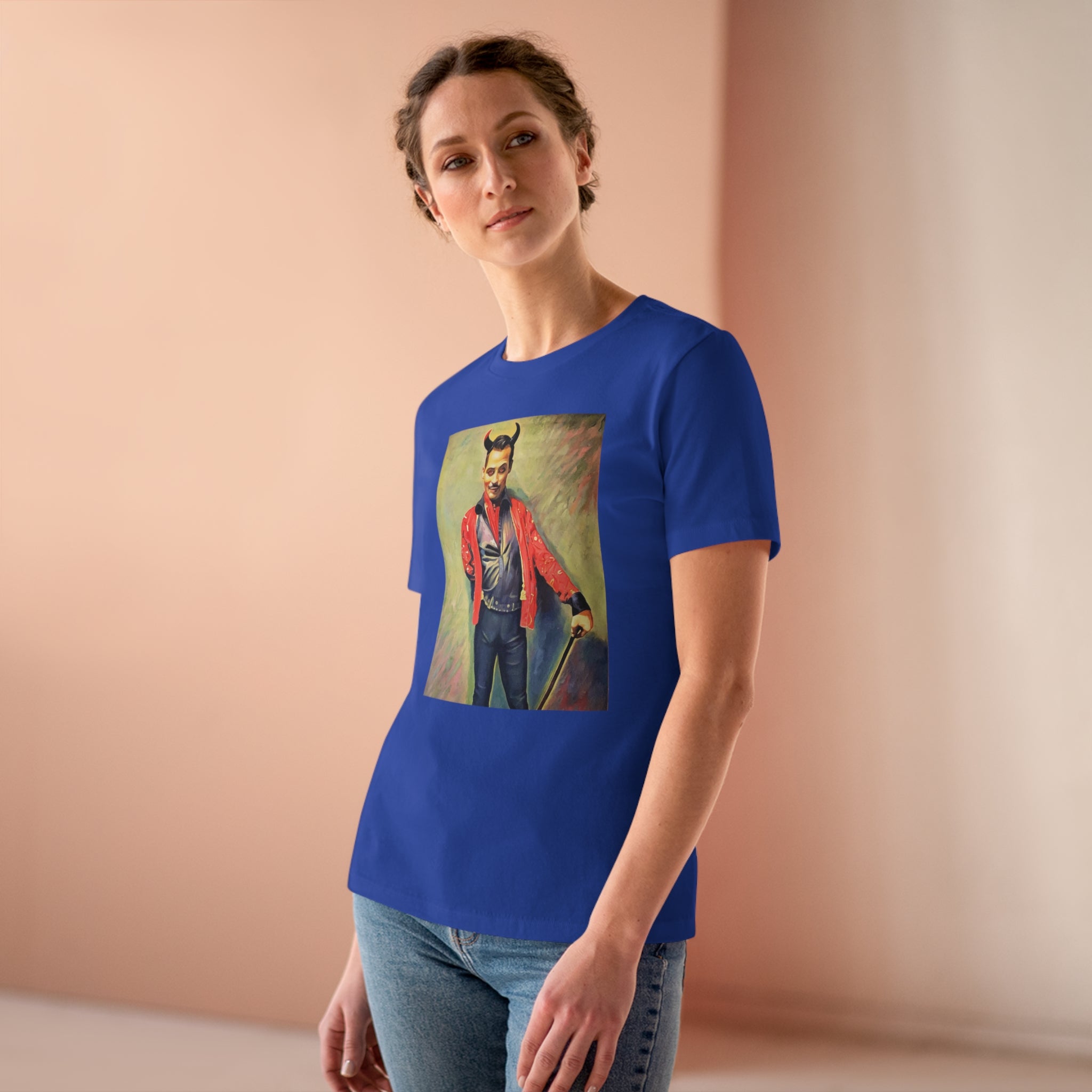 Scared & Alone "You Little Devil" by Richard-Lael Lillard Women's Premium Gallery Tee