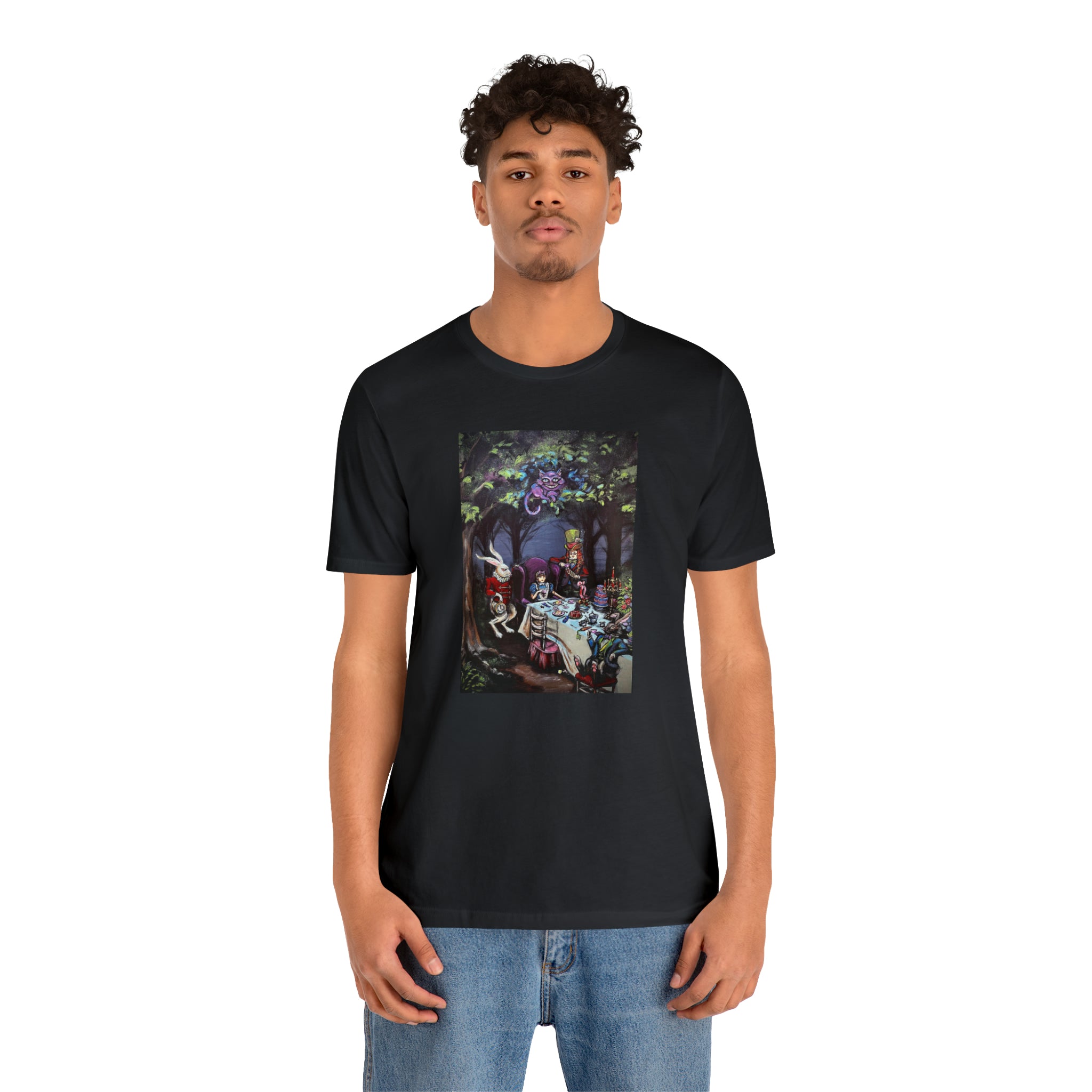 Scared & Alone Richard Lael's "Mad Hatter's Tea Party" Unisex Gallery Tee