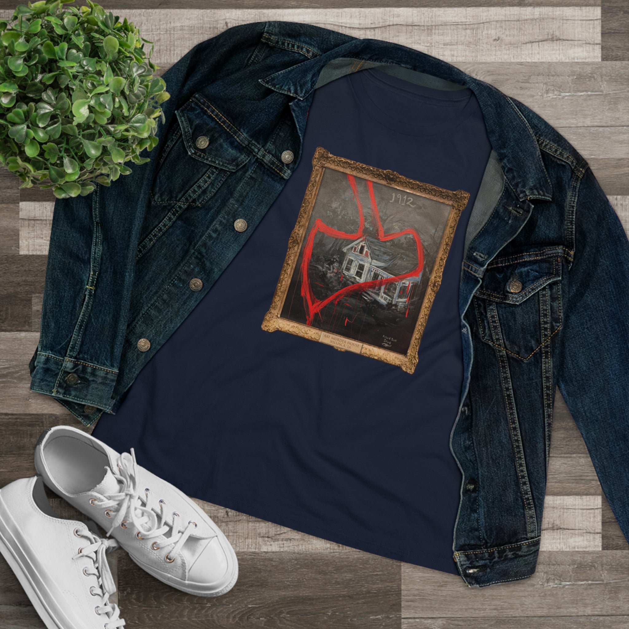 Scared & Alone Richard-Lael Lillard's "Villisca" Women's Premium Gallery Tee