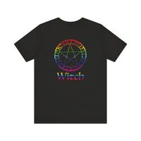 Spellcaster Logo Tee - Witch: Rainbow in the Dark