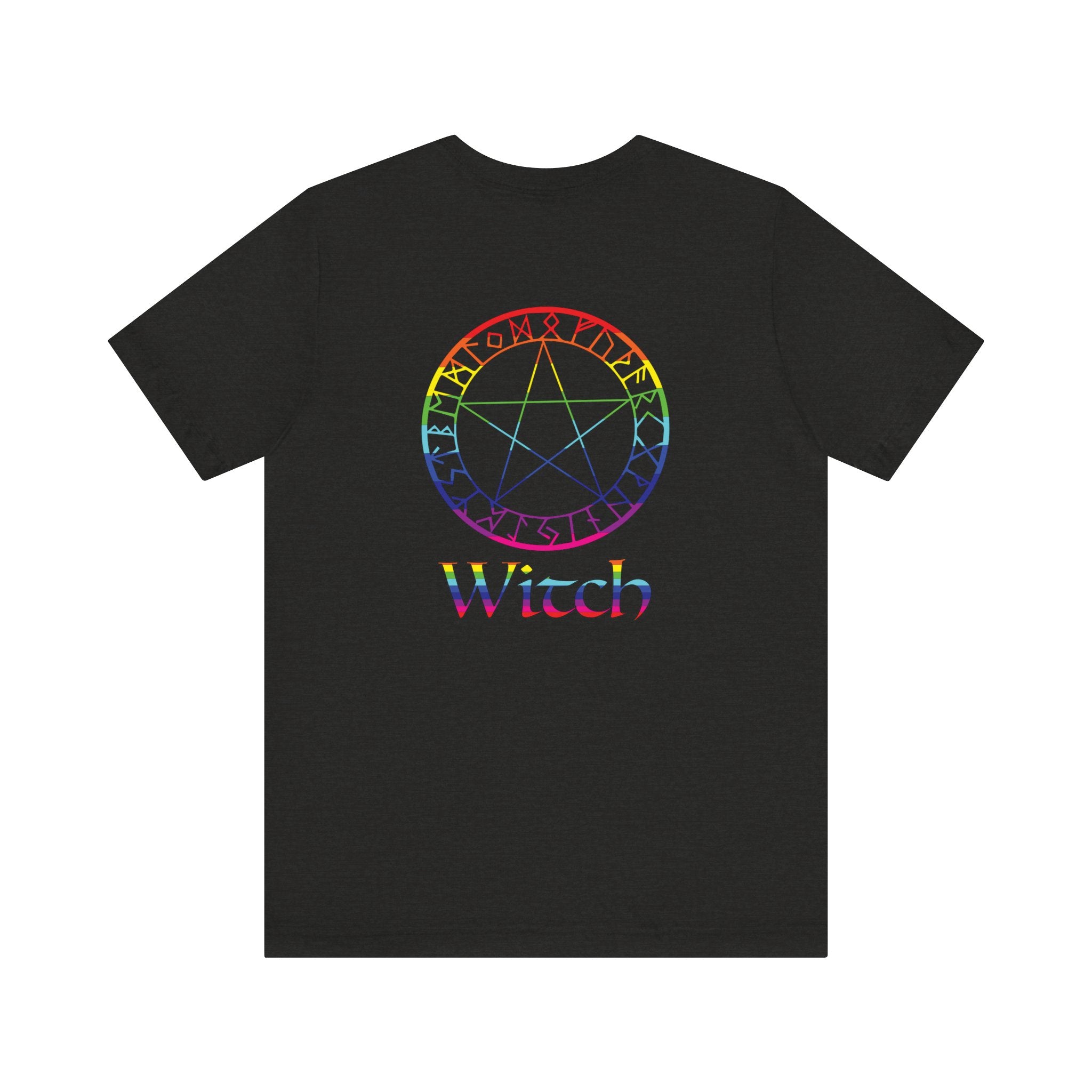 Spellcaster Logo Tee - Witch: Rainbow in the Dark