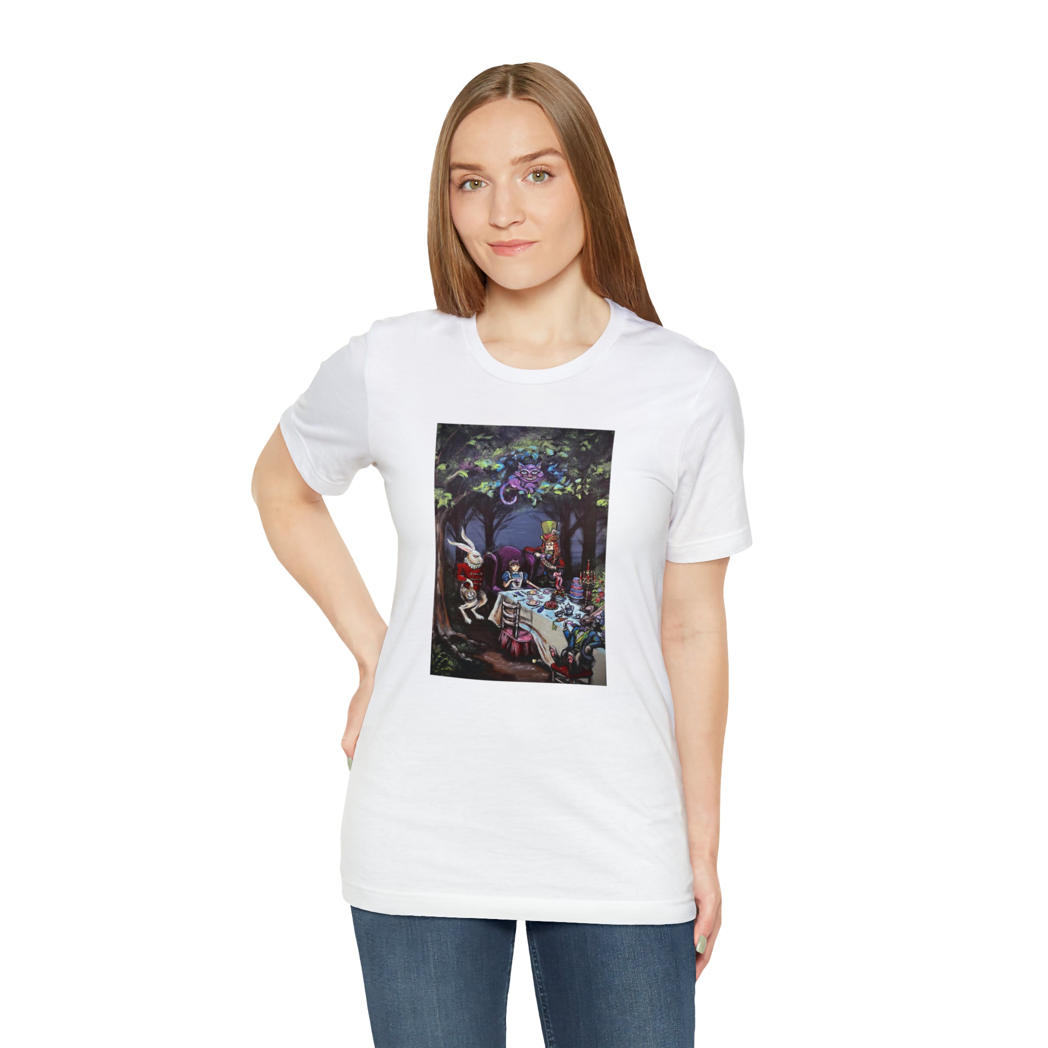 Scared & Alone Richard Lael's "Mad Hatter's Tea Party" Unisex Gallery Tee