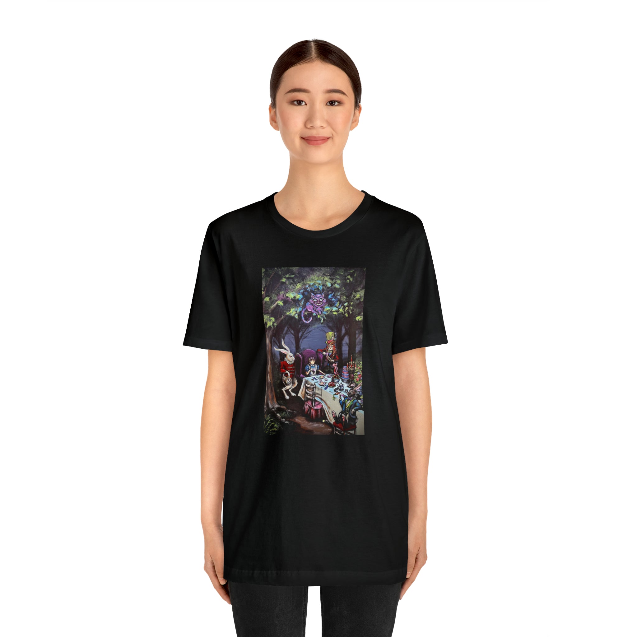 Scared & Alone Richard Lael's "Mad Hatter's Tea Party" Unisex Gallery Tee