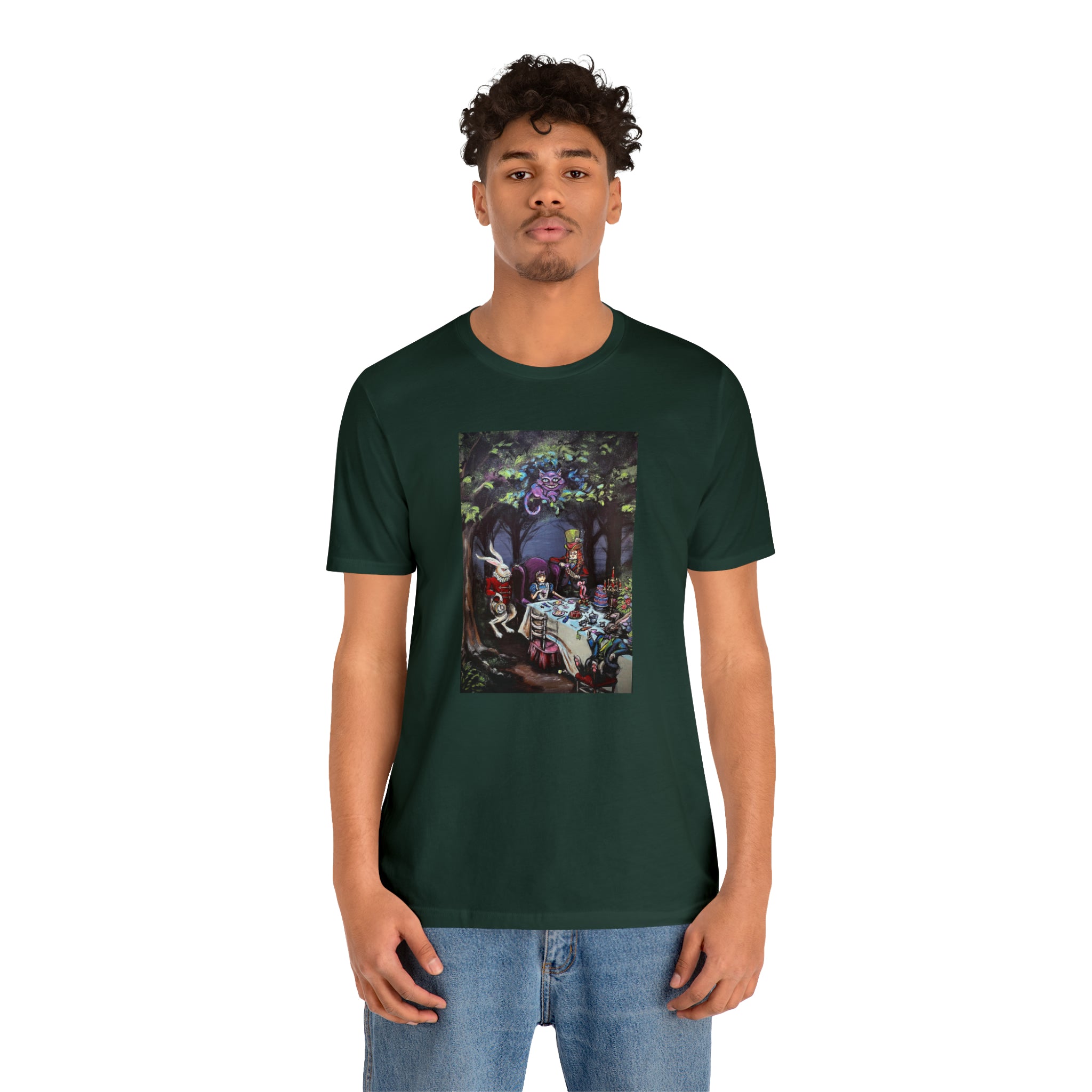 Scared & Alone Richard Lael's "Mad Hatter's Tea Party" Unisex Gallery Tee