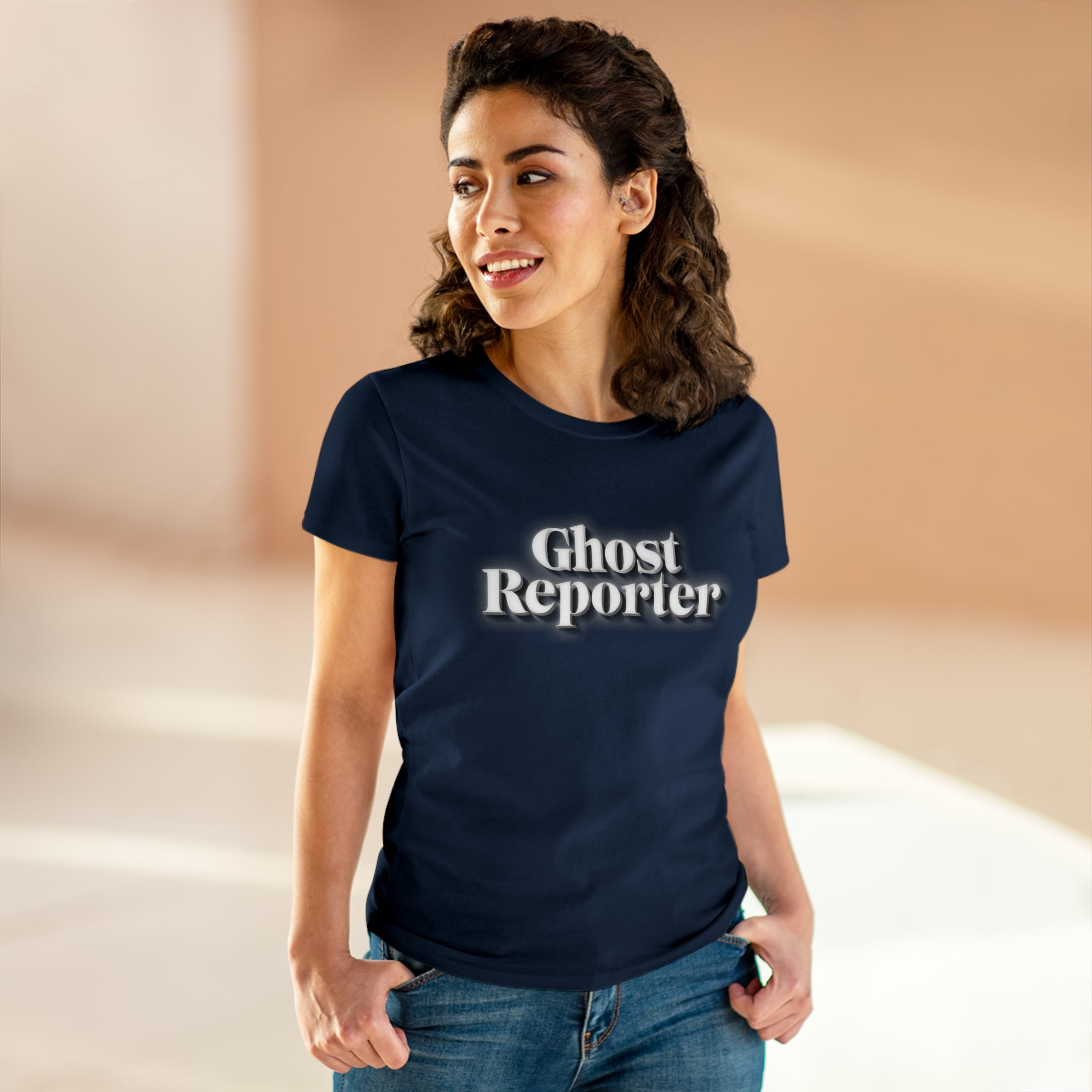 Ghost Report "Ghost Reporter" Women's Daily Cotton Tee