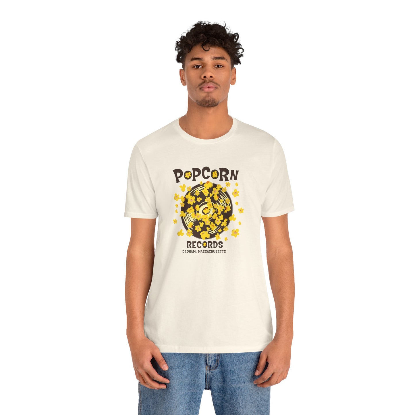 Popcorn Records Unisex Jersey Short Sleeve Tee